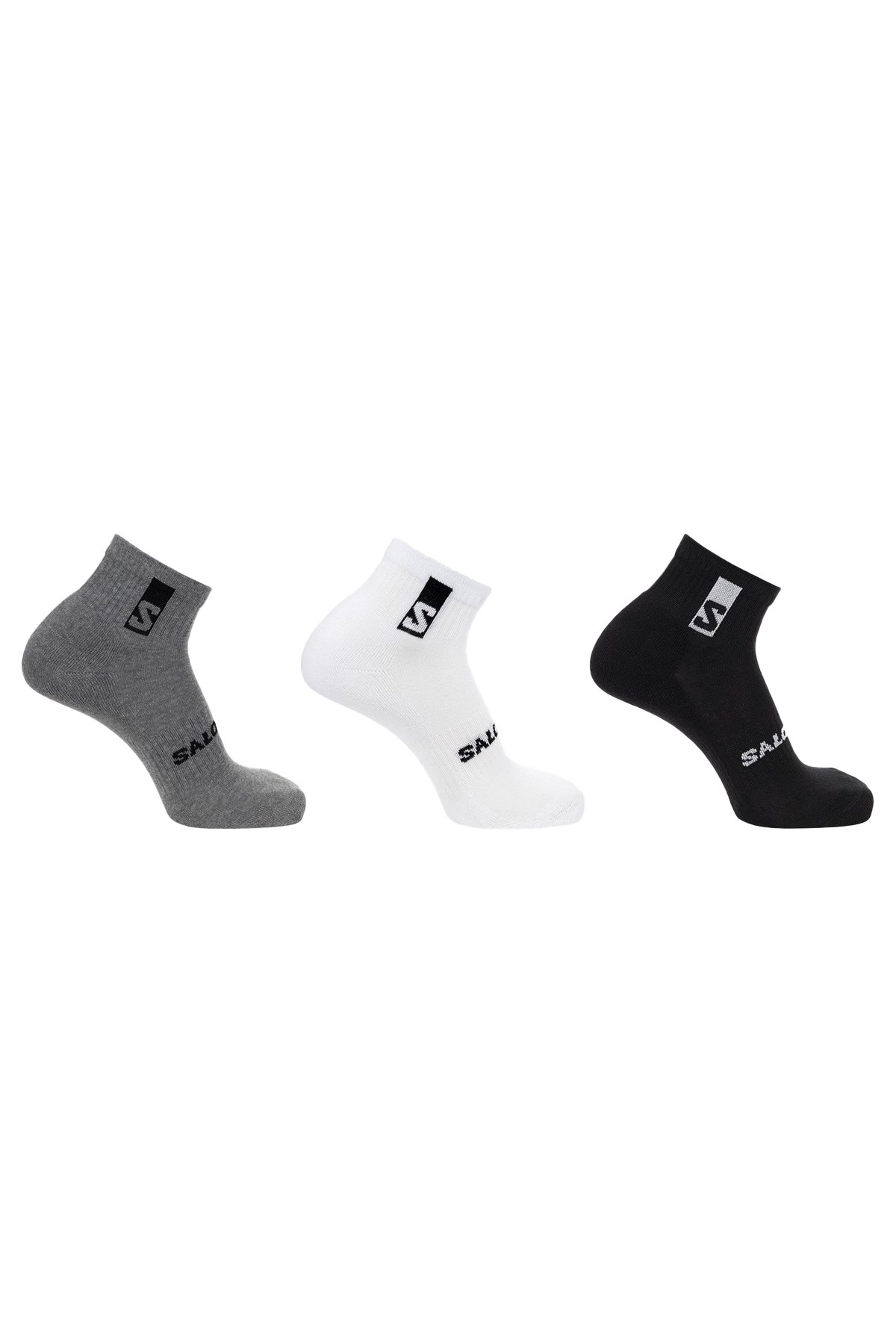 Salomon Everyday Ankle 3-Pack Unisex Çorap LC2086700 Siyah