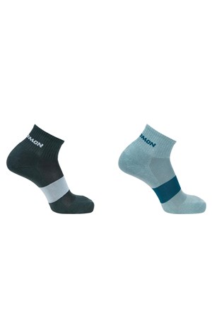 Salomon Evasion Ankle 2-Pack Unisex Çorap LC2095400 Yeşil