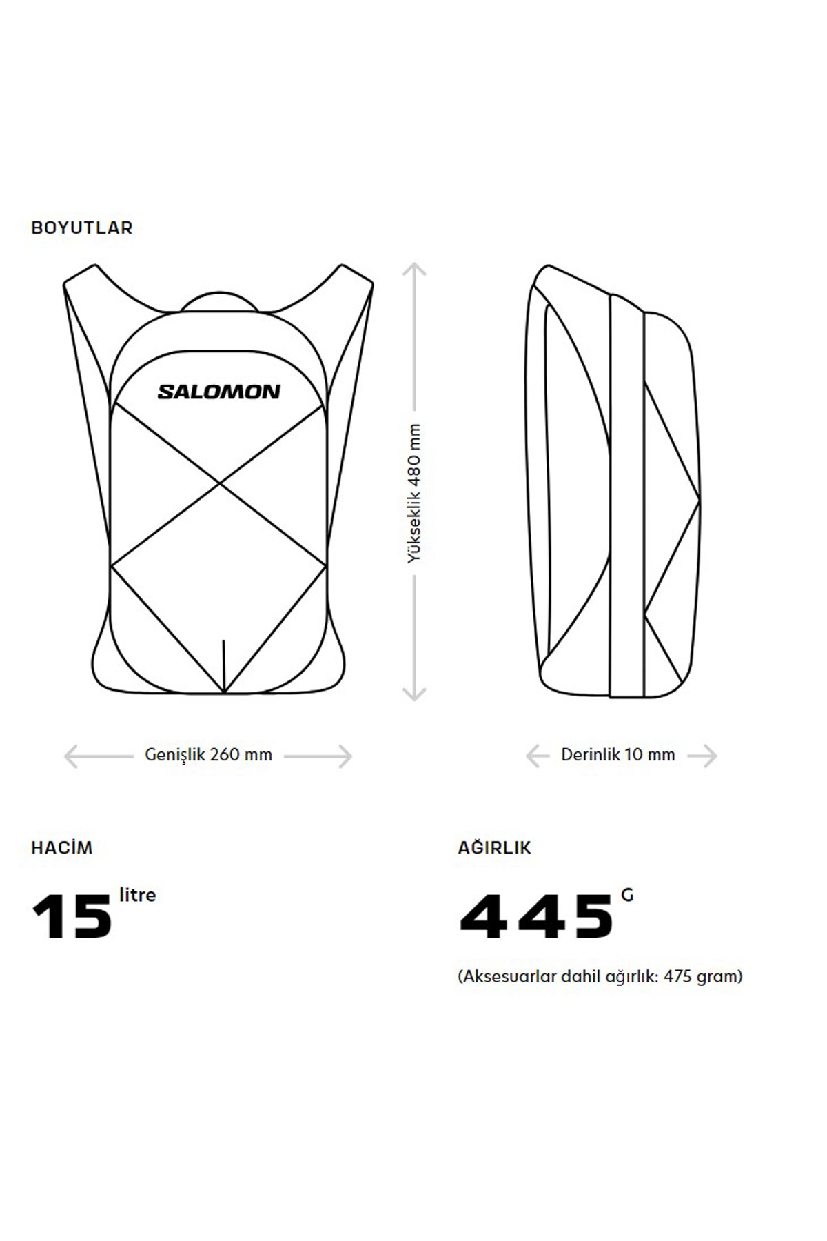 Salomon Xt 20 Unisex Sırt Çantası LC2184000 Siyah