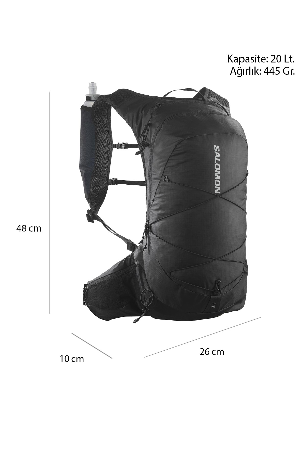 Salomon Xt 15 Unisex Sırt Çantası LC2184300 Siyah