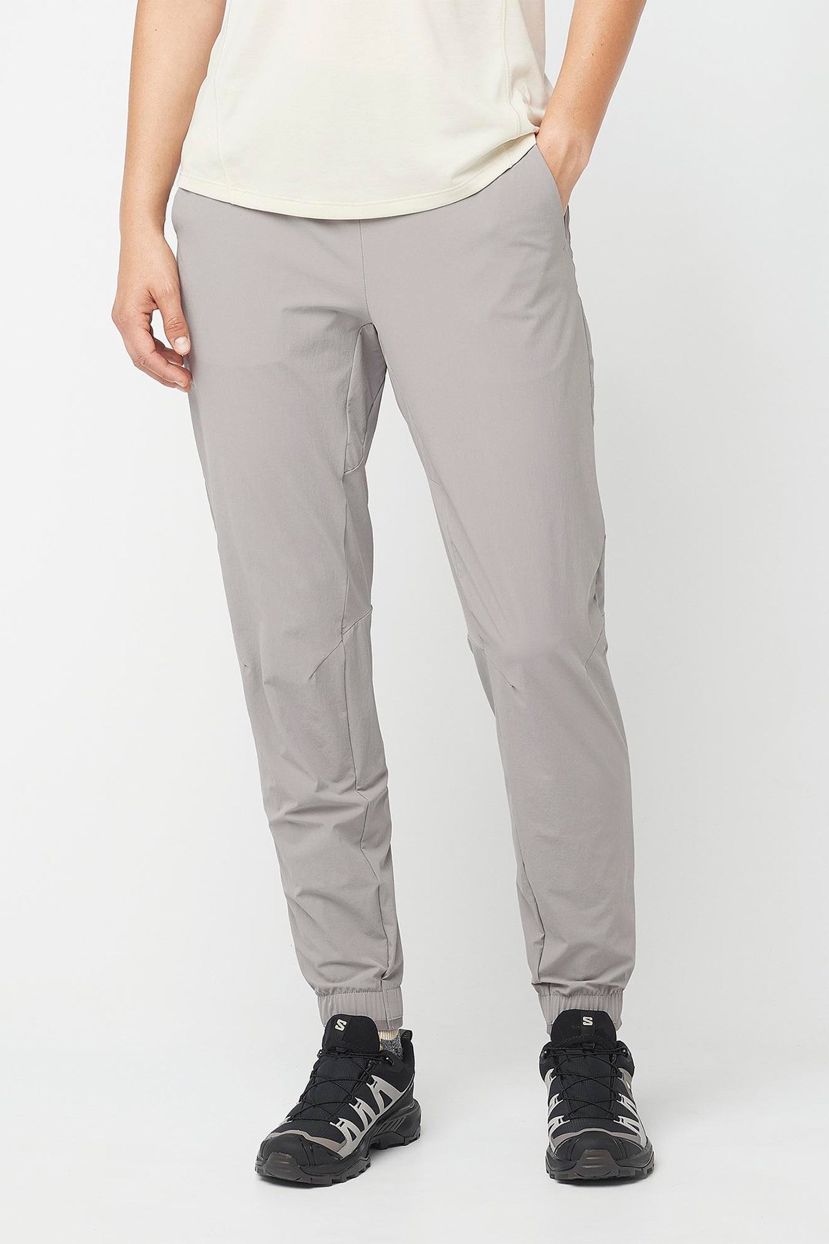 Salomon Wayfarer Ease Kadın Outdoor Pantolonu LC2207700 Gri
