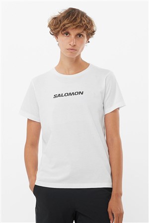 Salomon Logo SS Kadın Tişört LC2217600 Beyaz