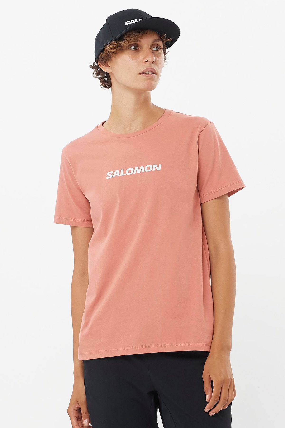 Salomon Logo SS Kadın Tişört LC2217800 Pembe