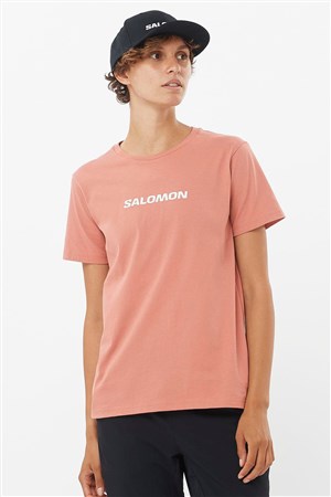 Salomon Logo SS Kadın Tişört LC2217800 Pembe