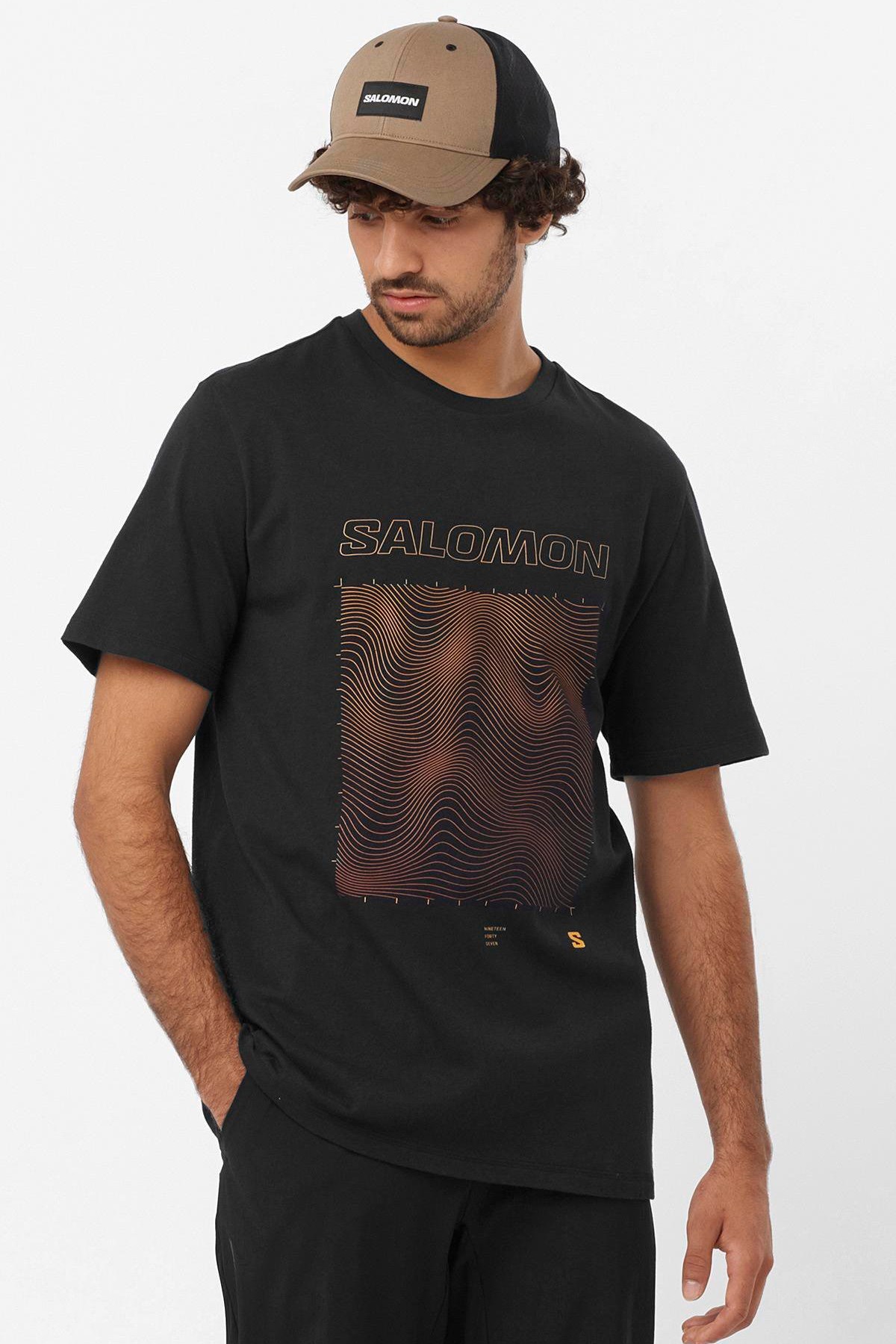 Salomon Graphic SS Erkek Tişört LC2219200 Siyah