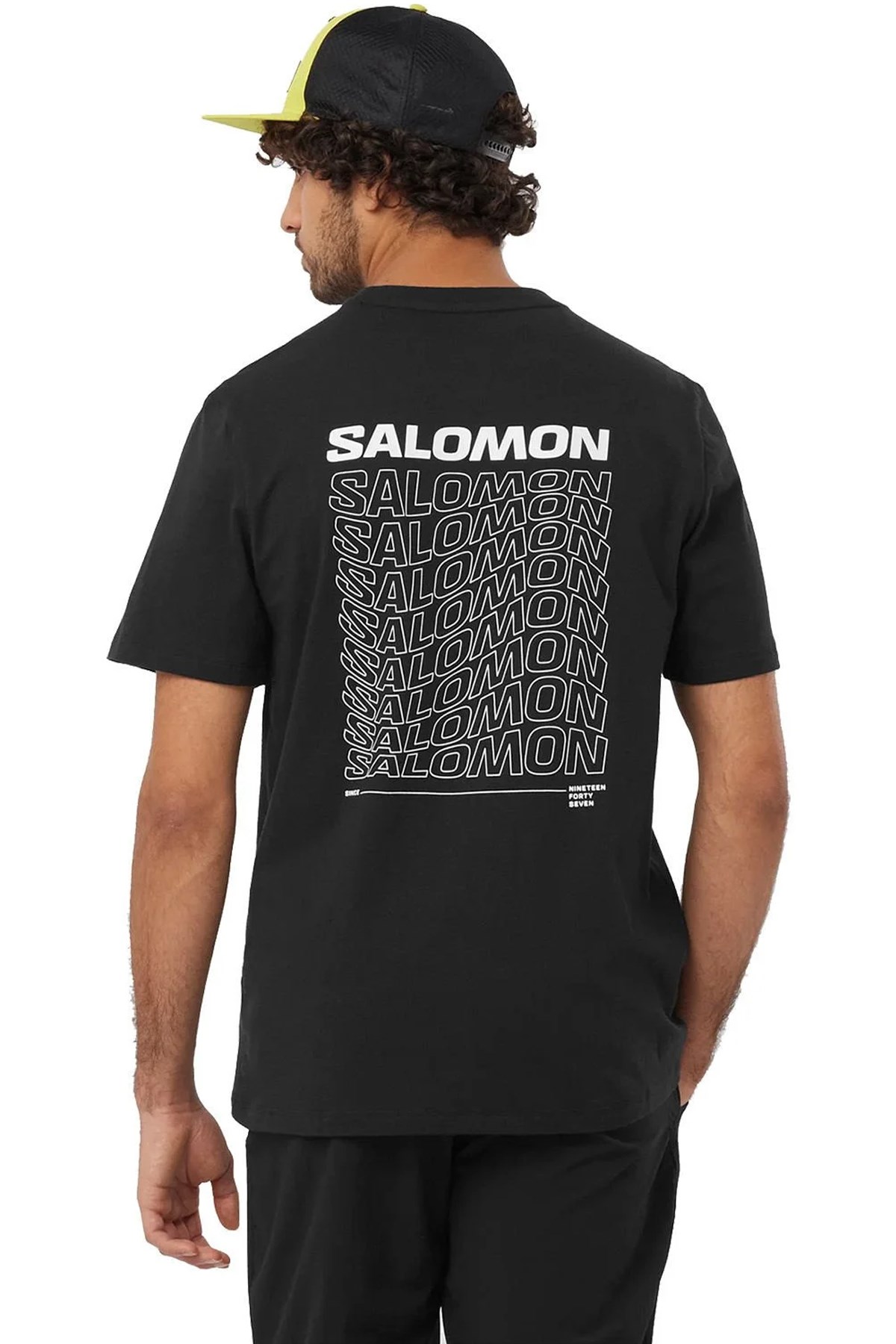 Salomon Graphic Perf SS Erkek Tişört LC2219400 Siyah