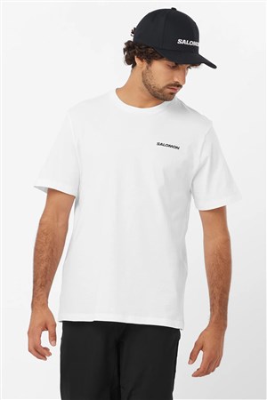 Salomon Graphic Perf SS Erkek Tişört LC2219500 Beyaz