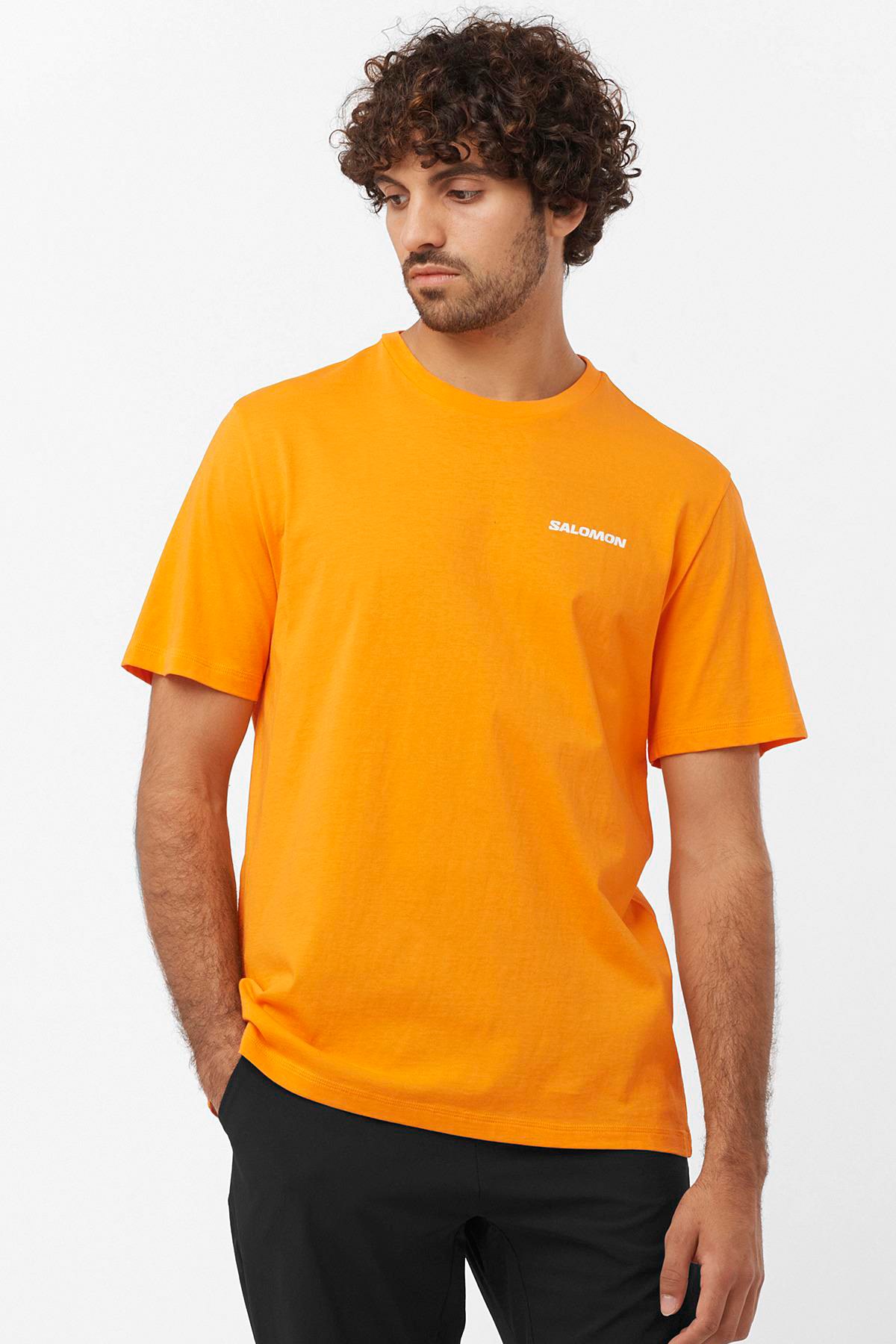Salomon Graphic Perf SS Erkek Tişört LC2219700 Sarı