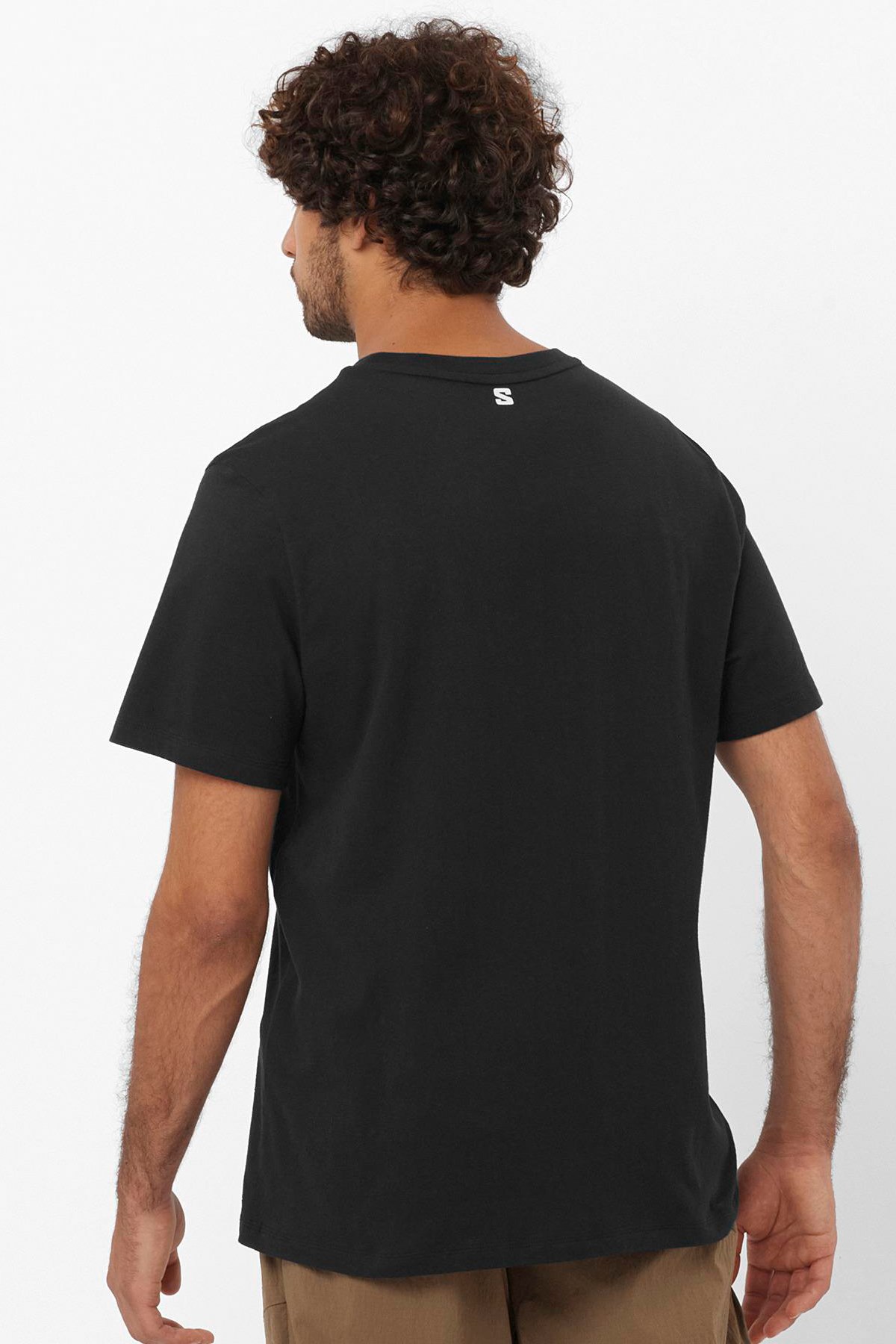 Salomon Sal Logo Perf SS Erkek Tişört LC2245400 Siyah