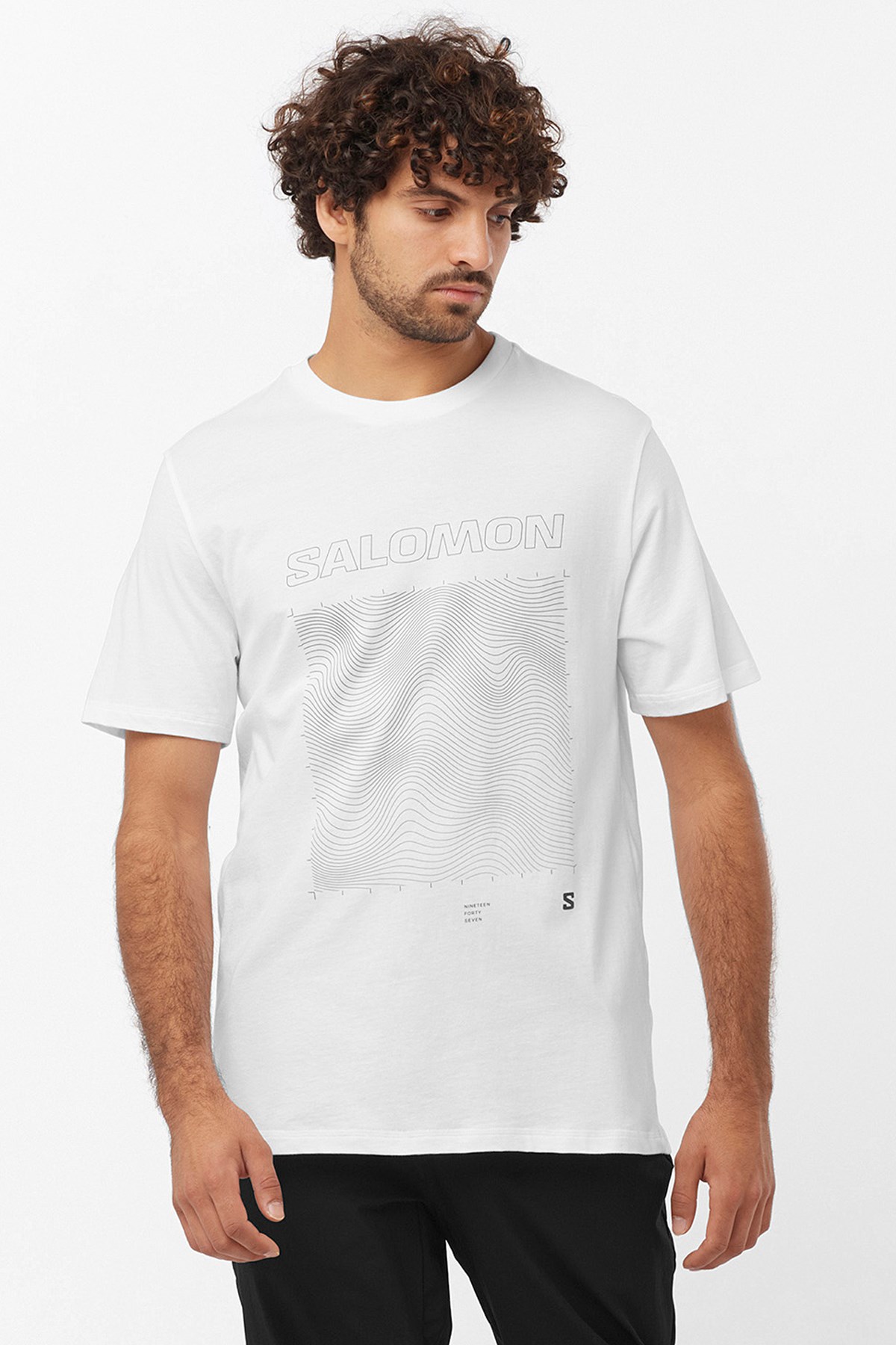 Salomon Graphic SS Erkek Tişört LC2246900 Beyaz