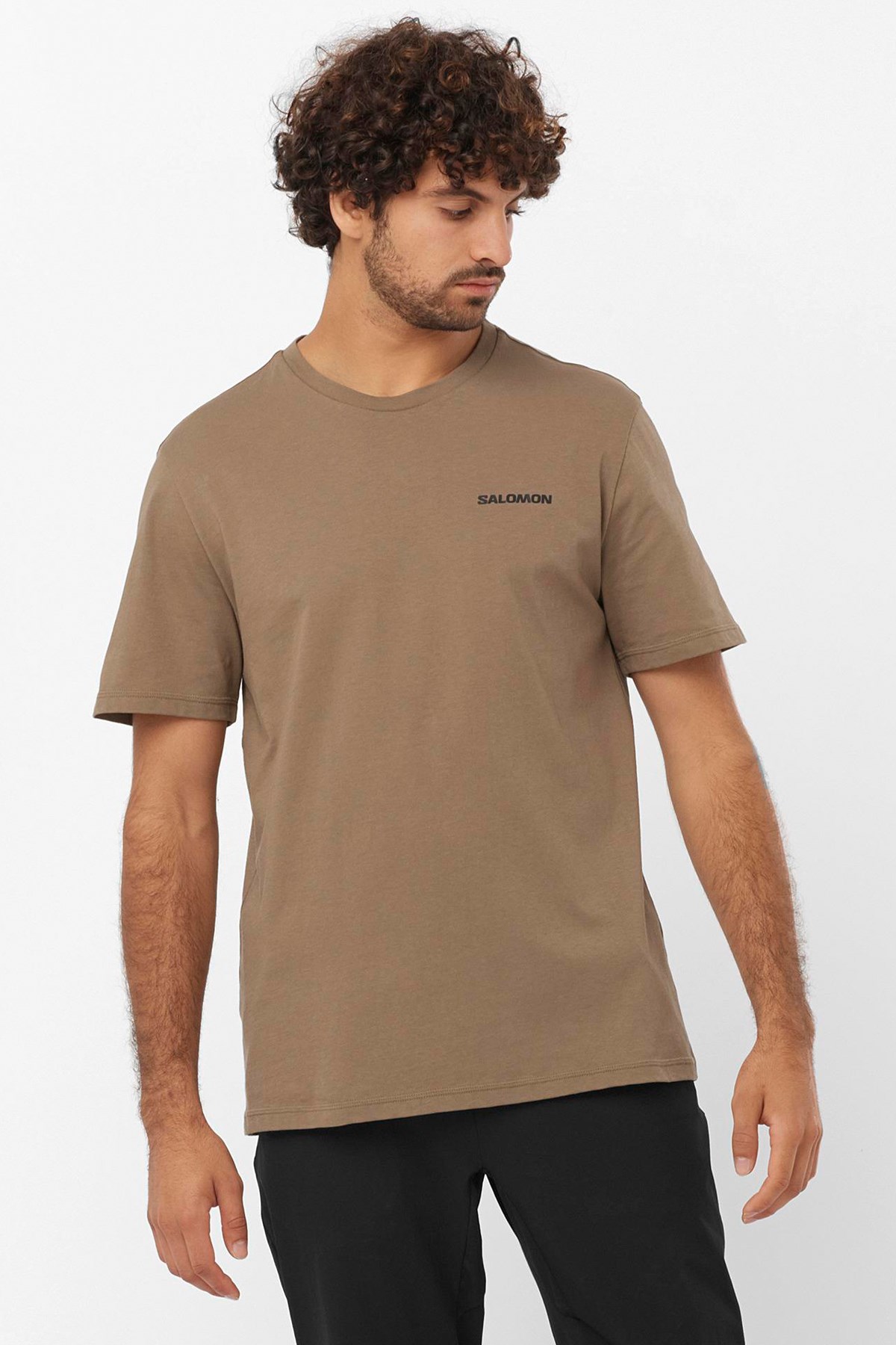 Salomon Graphic Perf Erkek Tişört LC2247200 Kahverengi