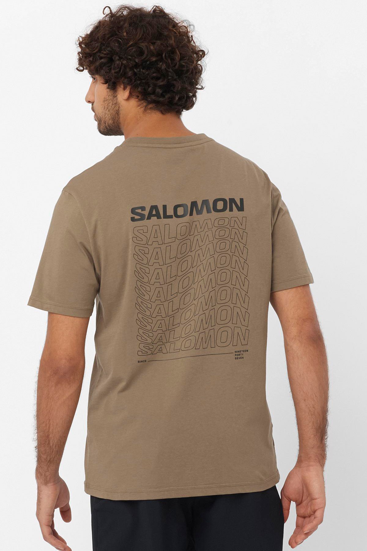 Salomon Graphic Perf Erkek Tişört LC2247200 Kahverengi