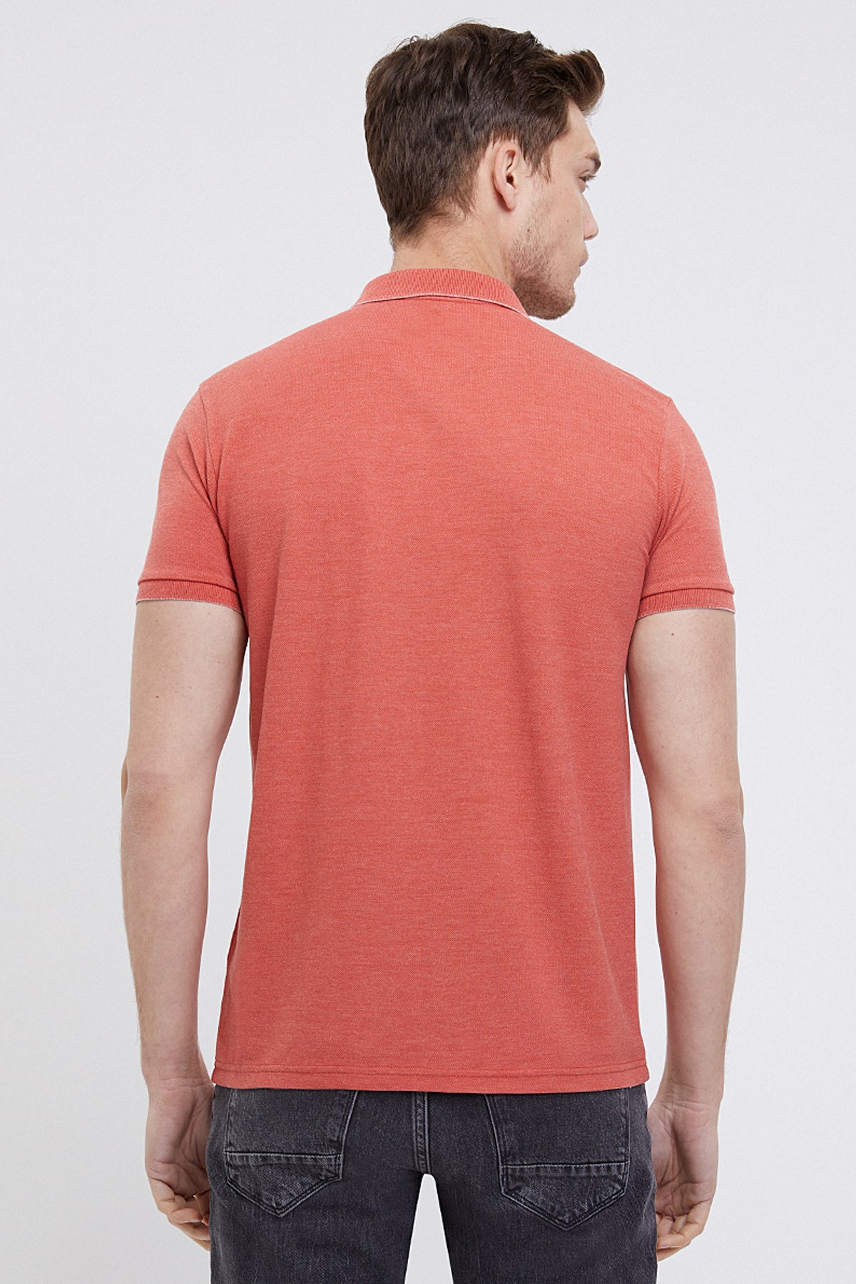 Loft Regular Fit Polo Yaka Erkek Tişört LF2007514 Turuncu