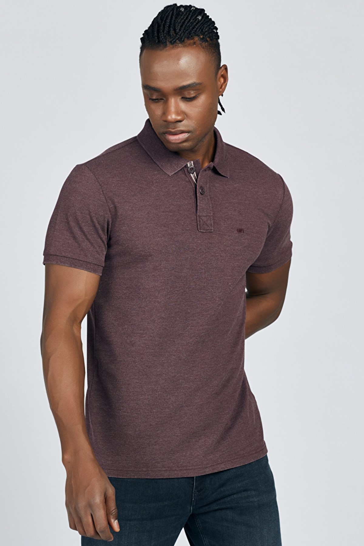 Loft Regular Fit Polo Yaka Erkek Tişört LF2007514 Bordo