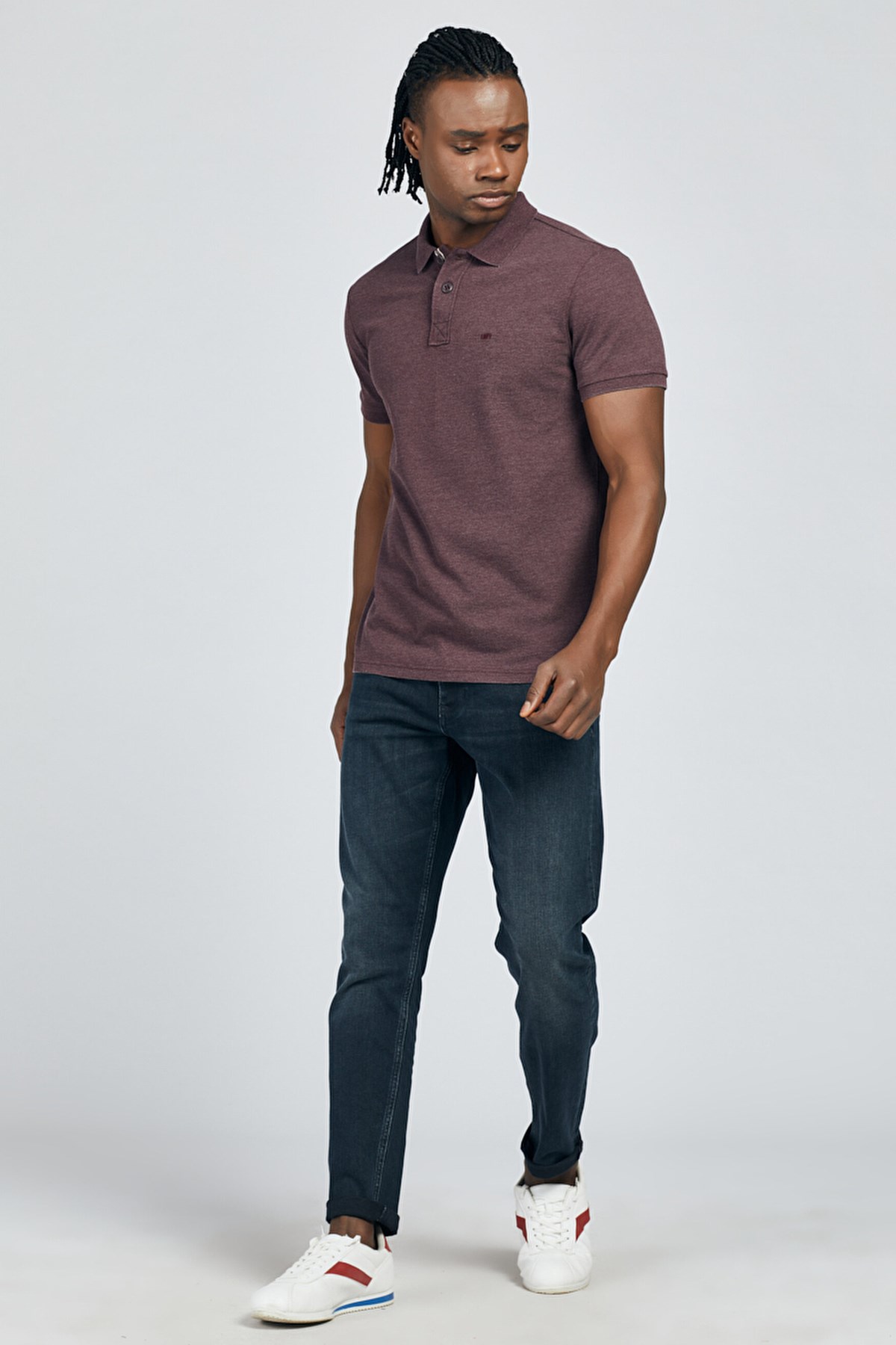 Loft Regular Fit Polo Yaka Erkek Tişört LF2007514 Bordo