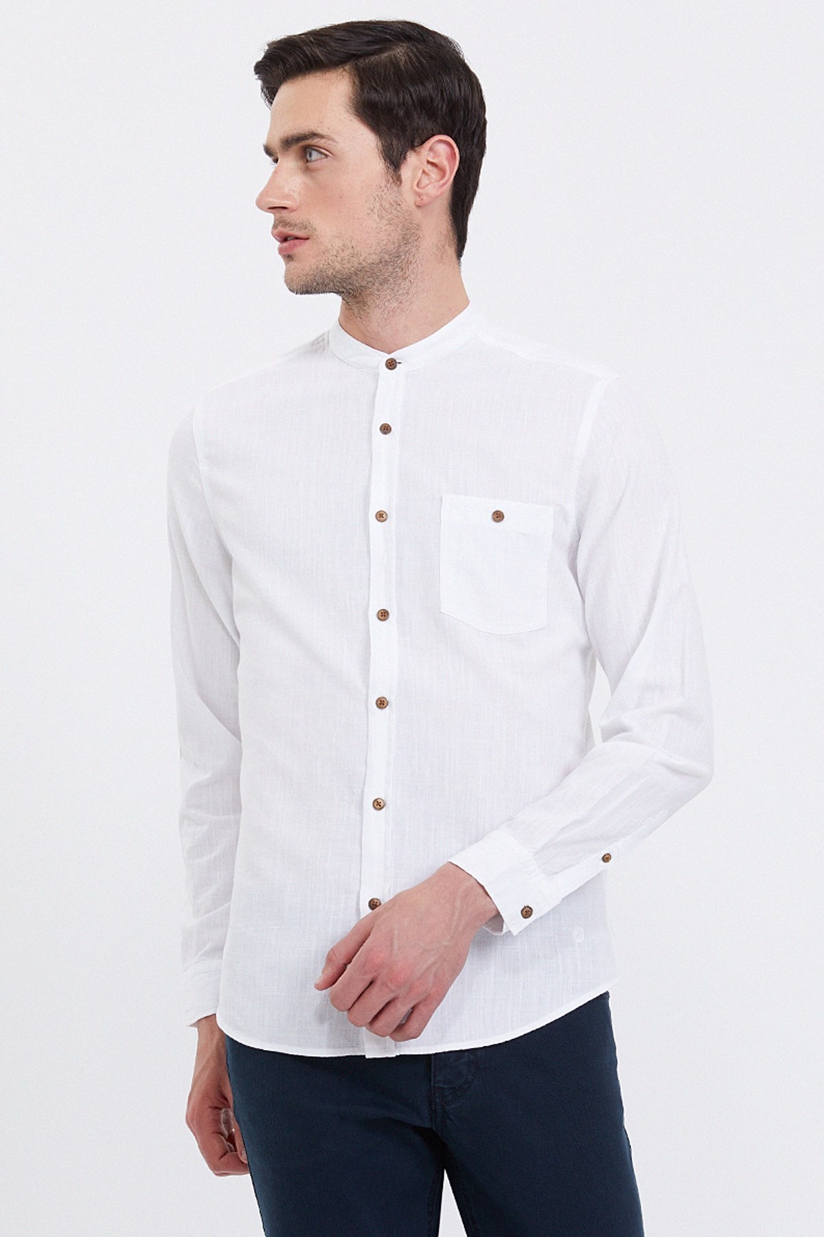 Loft Regular Fit Erkek Gömlek LF2014781 Beyaz