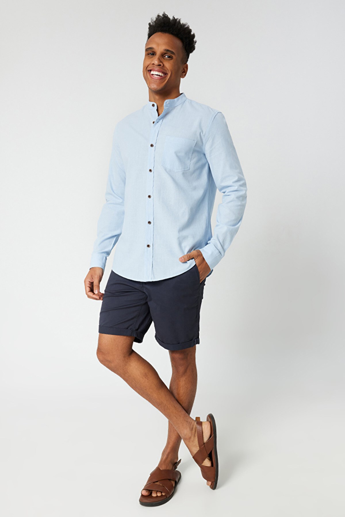 Loft Regular Fit Erkek Gömlek LF2014781 Mavi