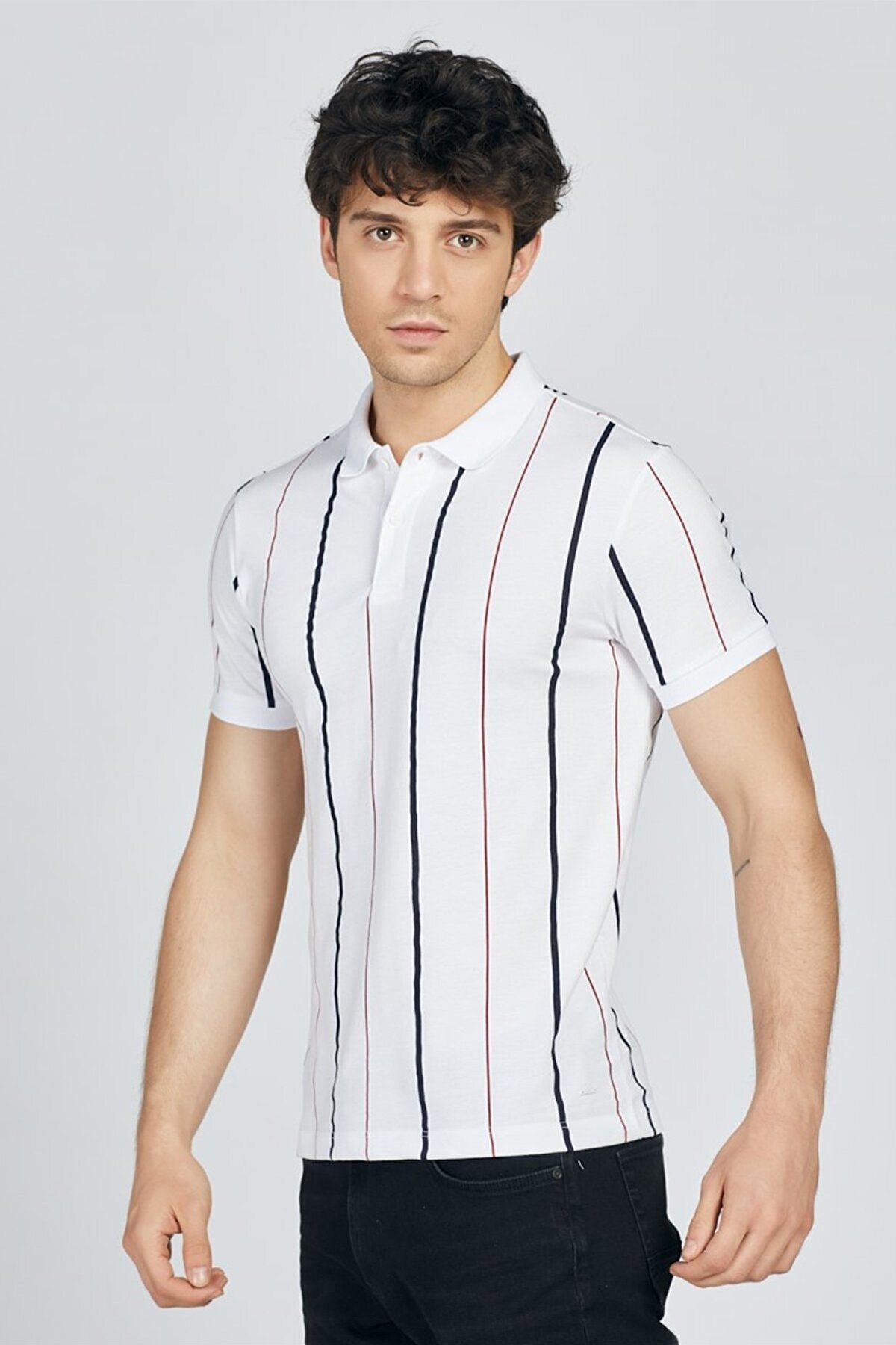 Loft Erkek Polo Yaka Tişört LF2020238 Beyaz