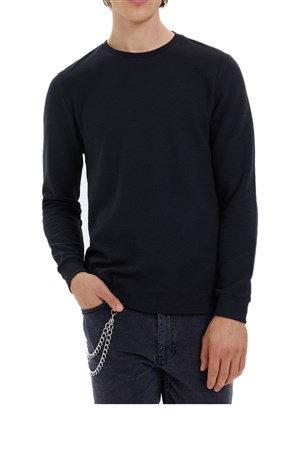 Loft Erkek Uzun Kollu Tişört LF2021140 Siyah