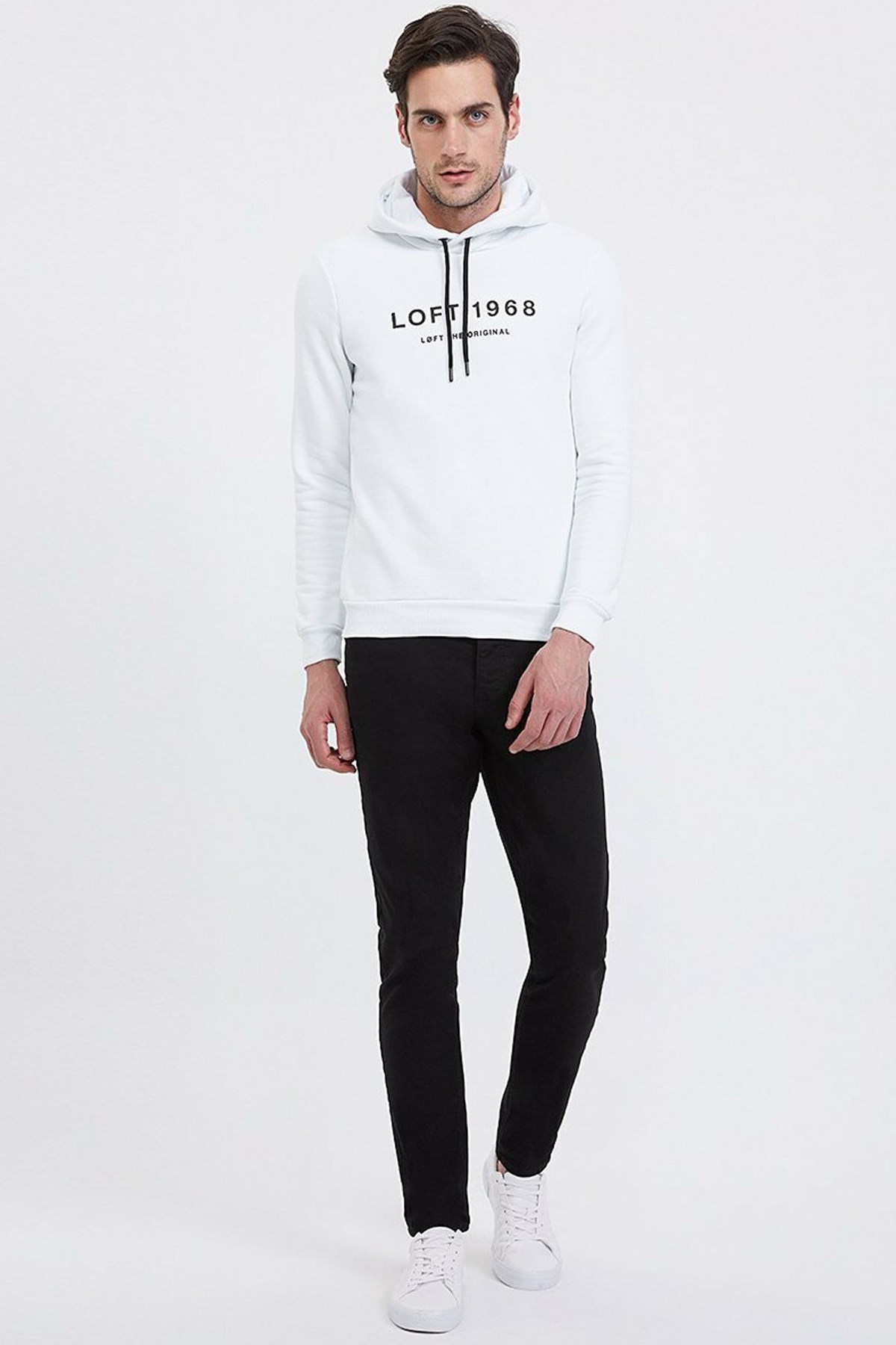 Loft Erkek Sweatshirt LF2021563 Beyaz