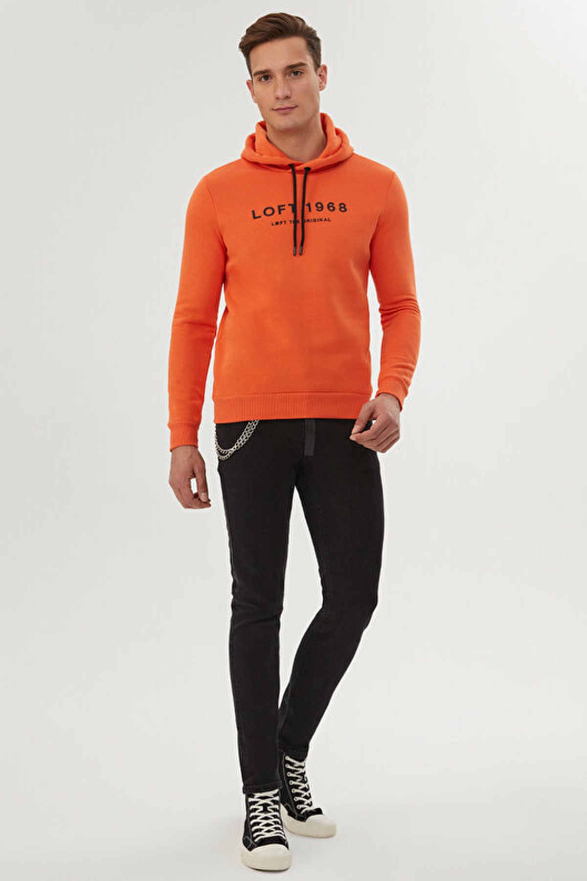 Loft Erkek Sweatshirt LF2021563 Turuncu