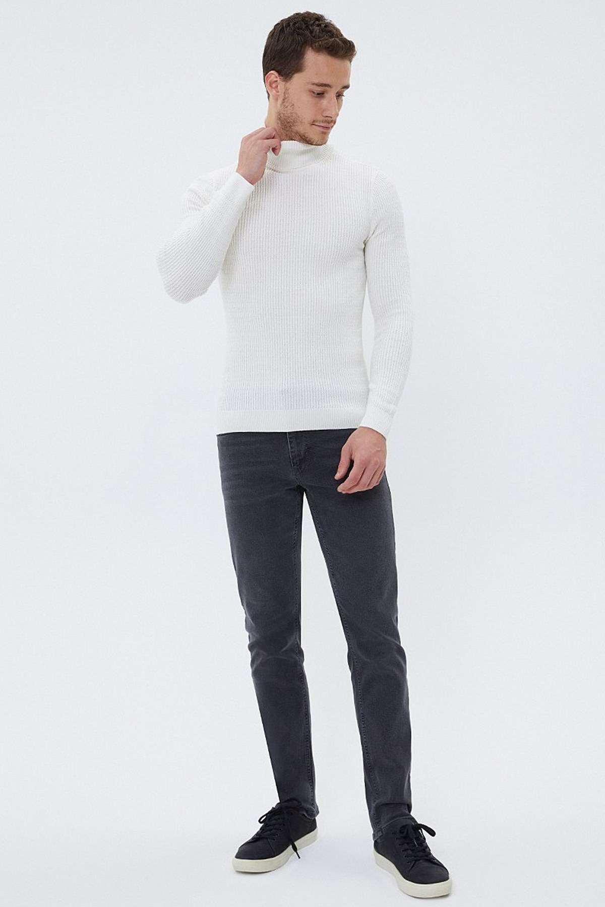 Loft Erkek Kazak LF2022600 Beyaz