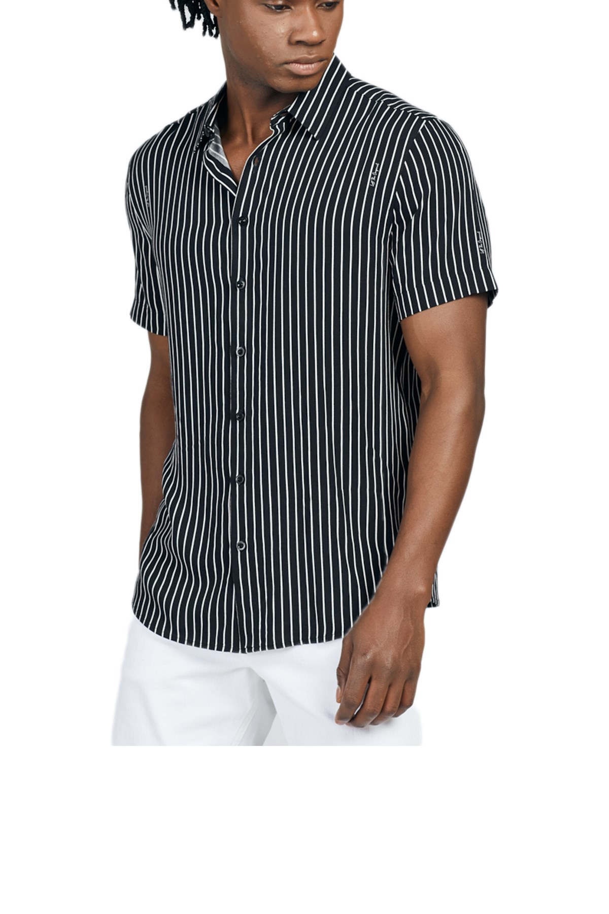 Loft Siyah Kısakol Erkek GömlekLF2022970 Siyah