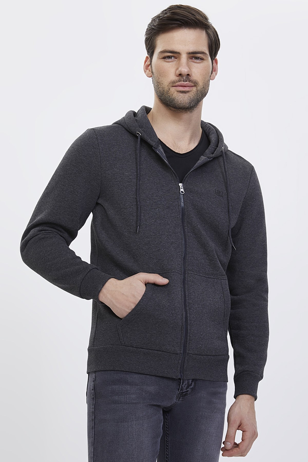 Loft Erkek Regular Fit Sweatshirt LF2023027 Gri