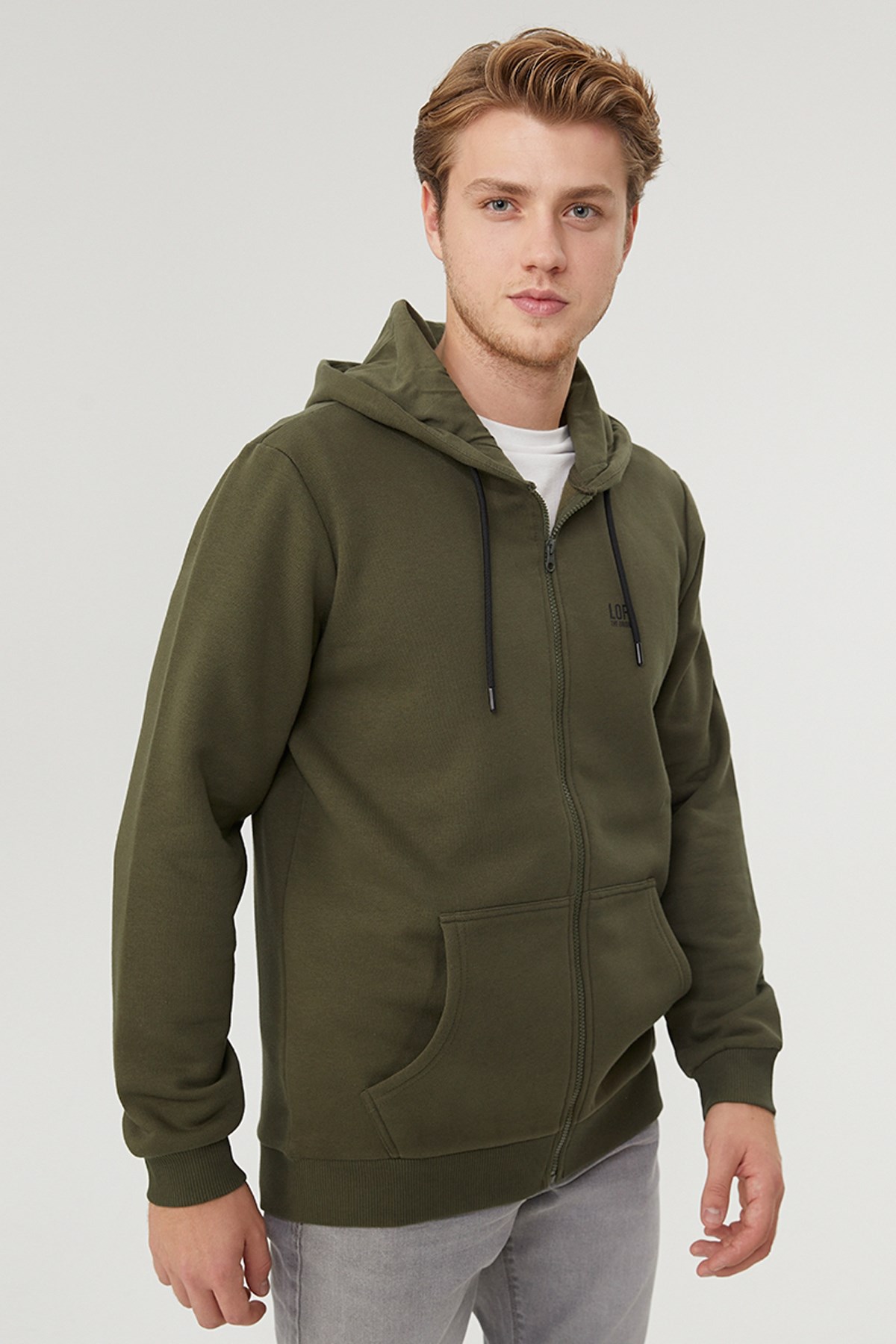 Loft Erkek Regular Fit Sweatshirt LF2023027 Haki