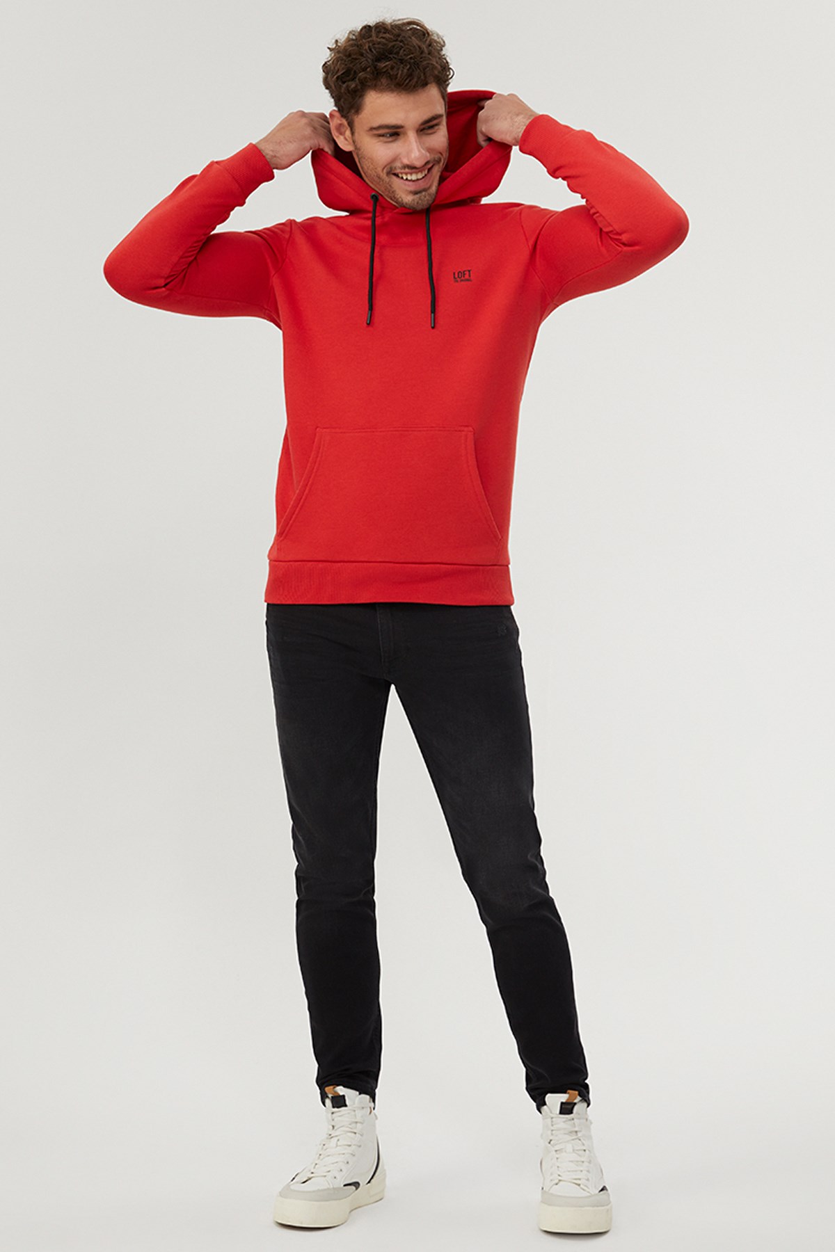 Loft Erkek Sweatshirt LF2023028 Turuncu
