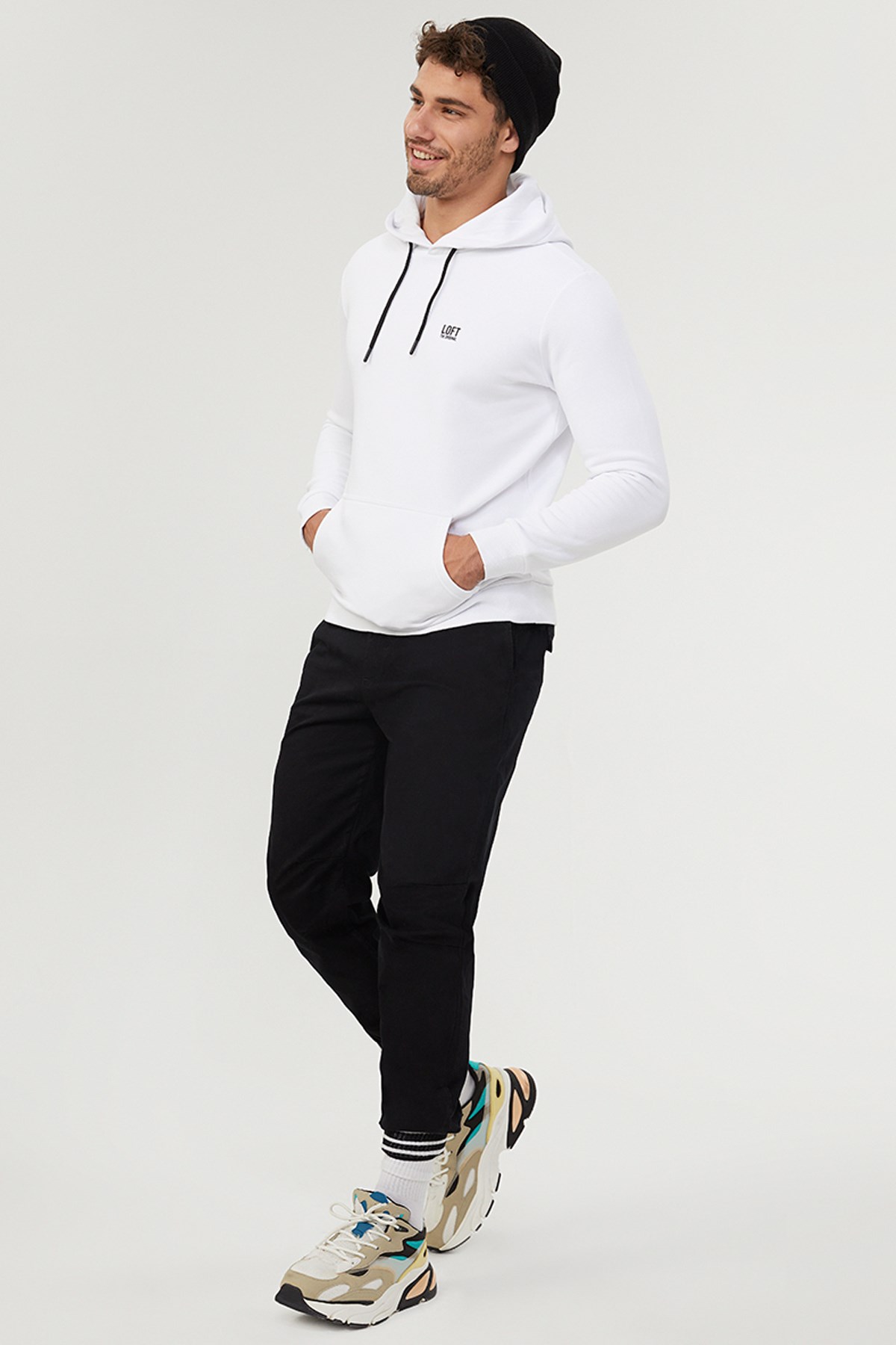 Loft Erkek Sweatshirt LF2023028 Beyaz