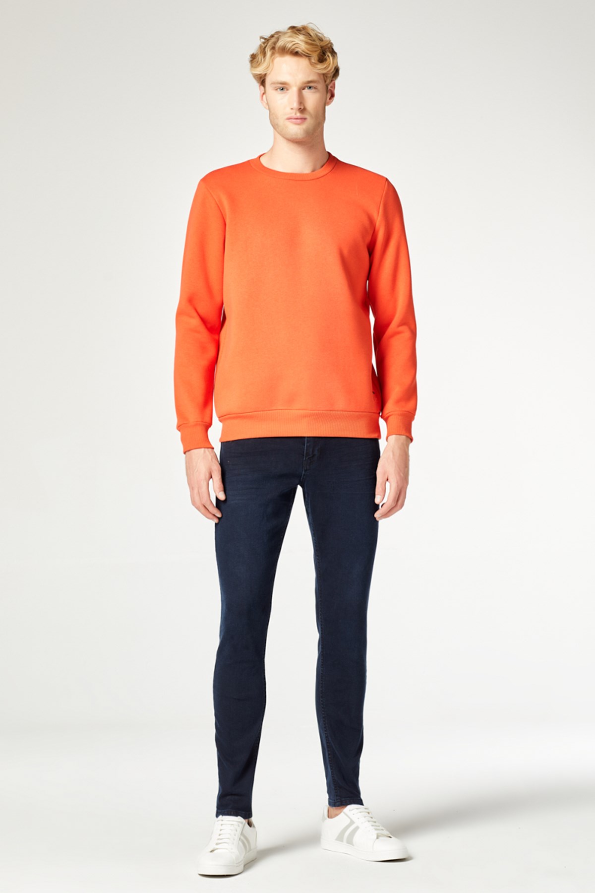 Loft Erkek Sweatshirt LF2023029 Turuncu