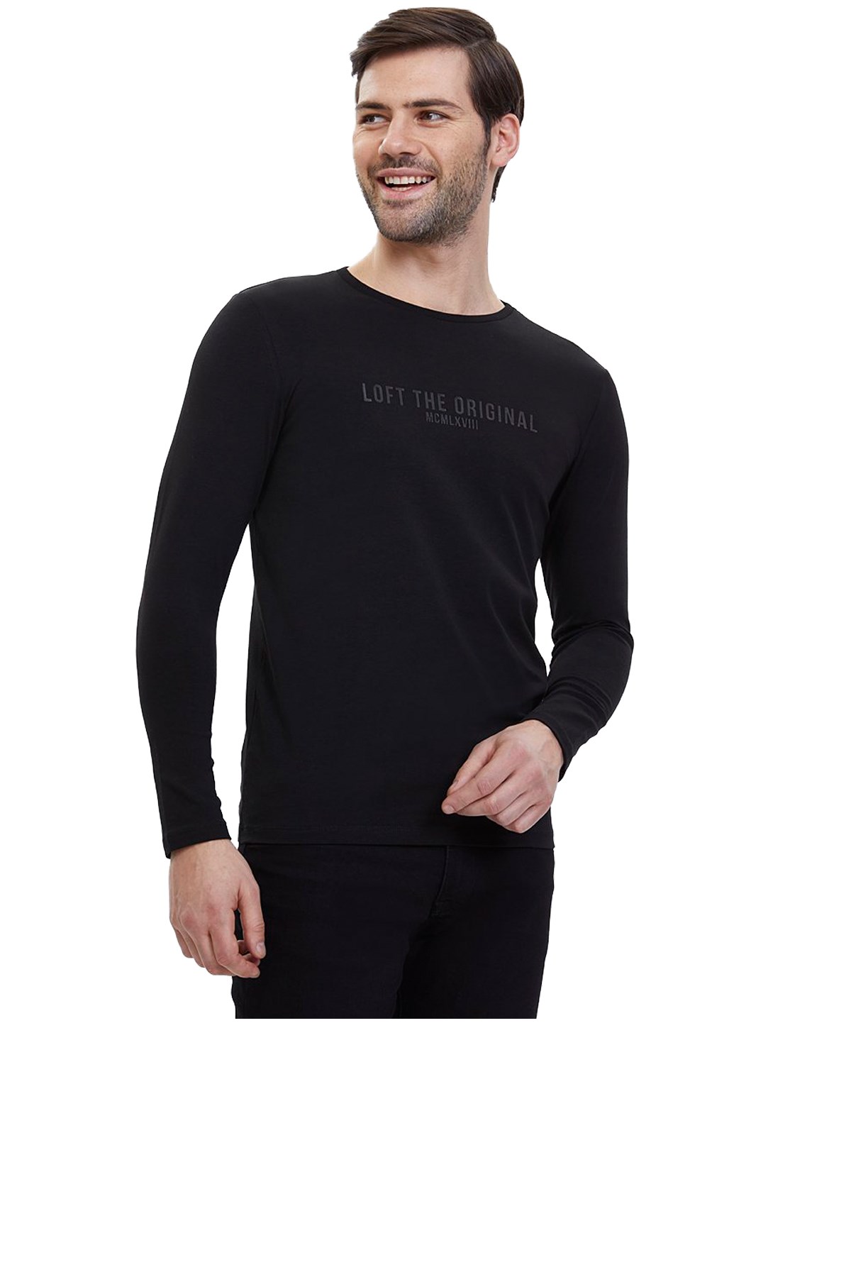 Loft Erkek Sweatshirt LF2023620 Siyah