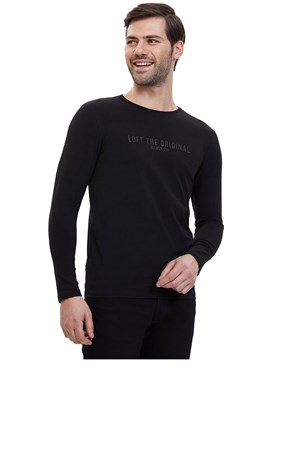 Loft Erkek Sweatshirt LF2023620 Siyah