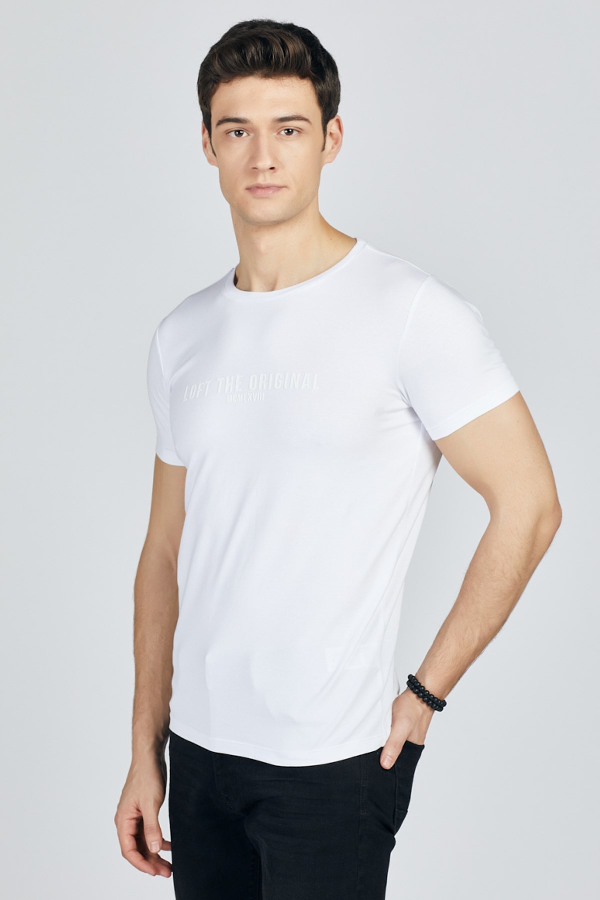 Loft Erkek Tişört LF2023741 Beyaz