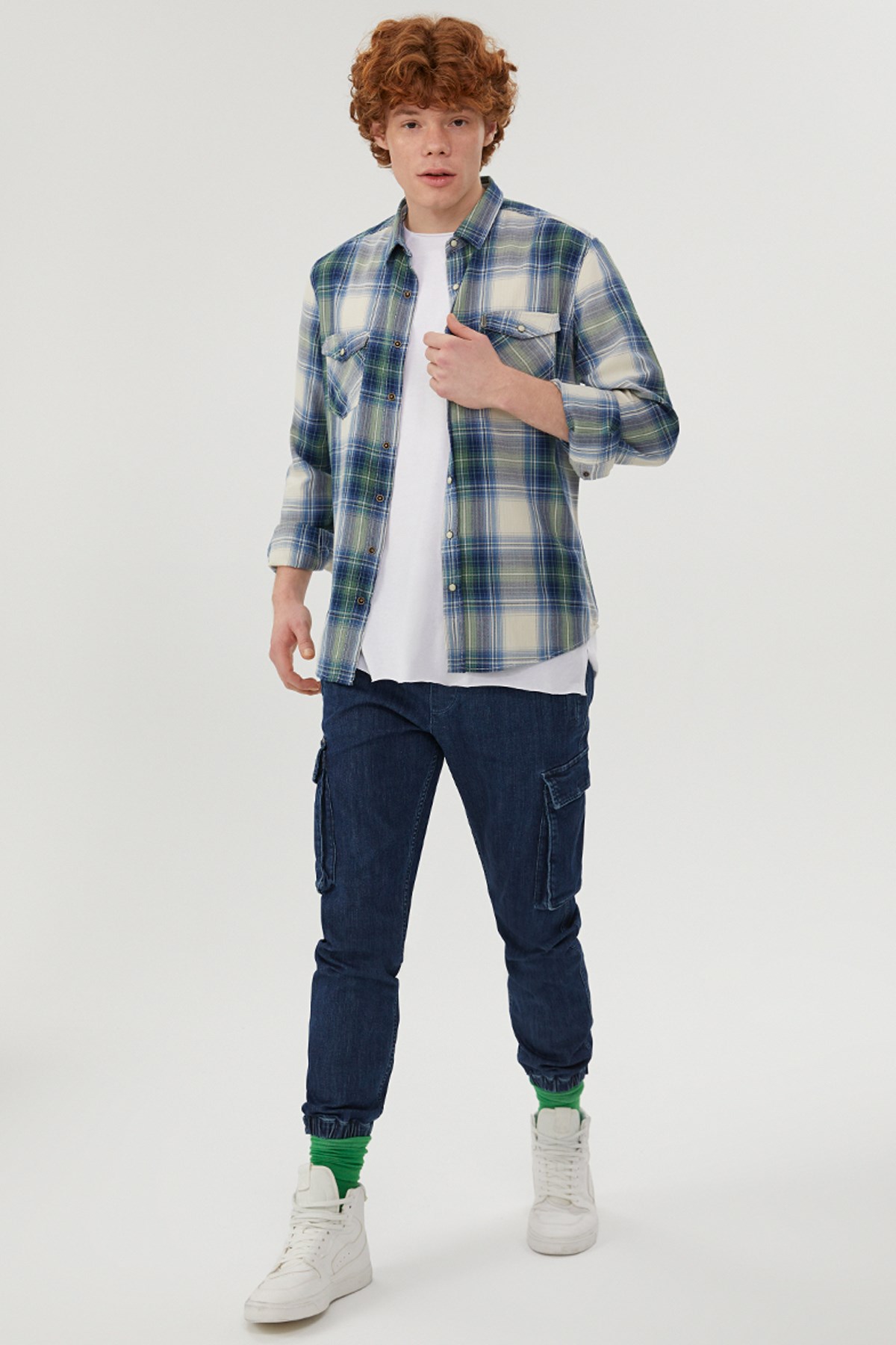 Loft İndigo Erkek Gömlek LF2024538 İndigo