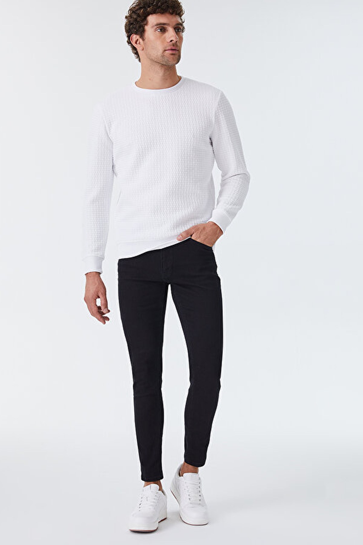 Loft Erkek Sweatshirt LF2025441 Beyaz