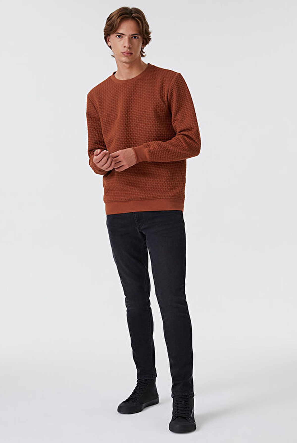 Loft Erkek Sweatshirt LF2025441 Turuncu