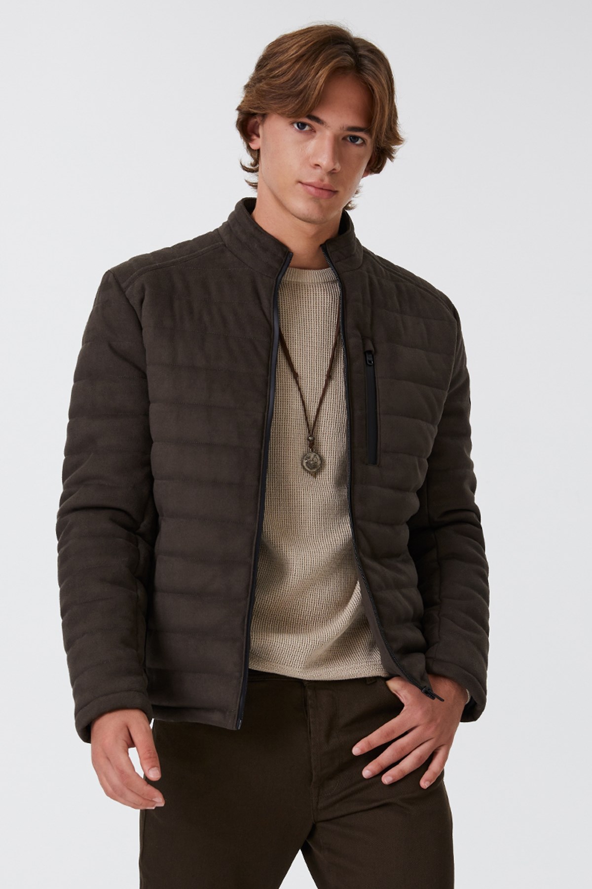 Loft Erkek Mont LF2025458 Haki