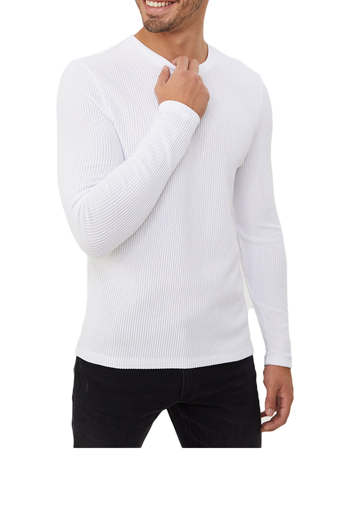 Loft Erkek Uzun Kol Tişört LF2025550 Beyaz