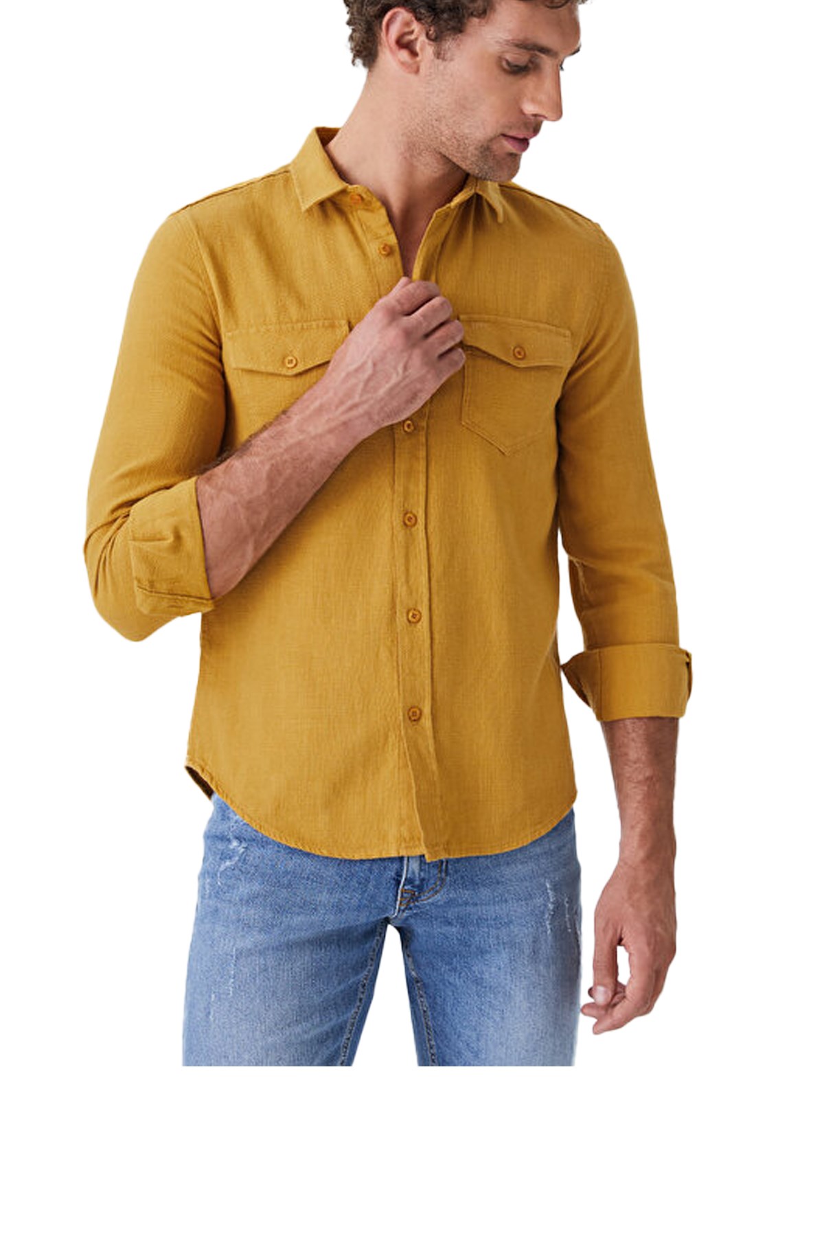 Loft Erkek Gömlek LF2025581 Sarı