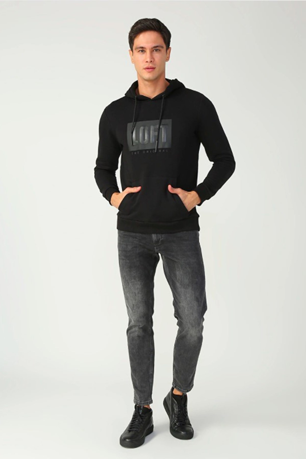 Loft Erkek Sweatshirt LF2025698 Siyah
