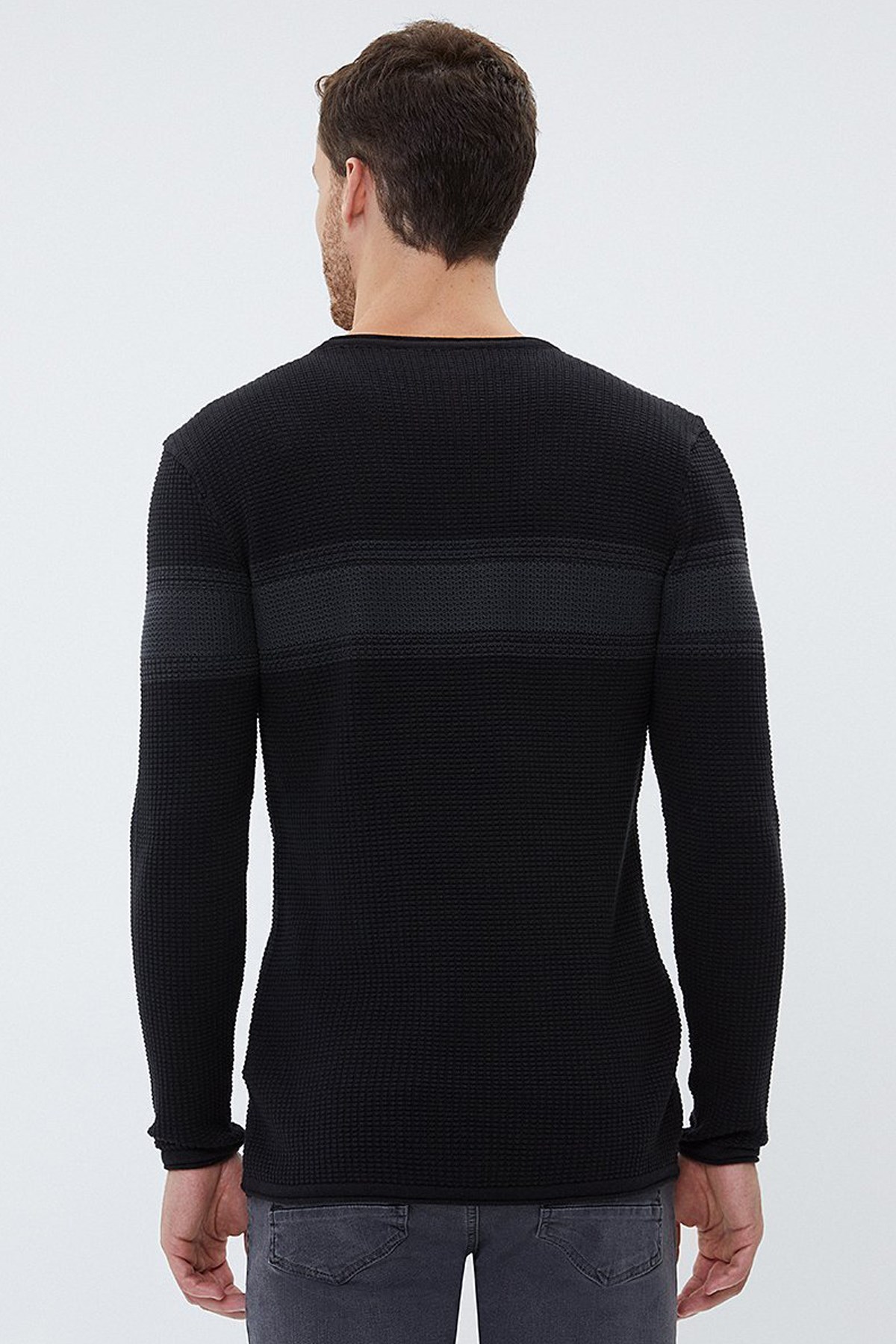 Loft Erkek Kazak LF2025882 Siyah