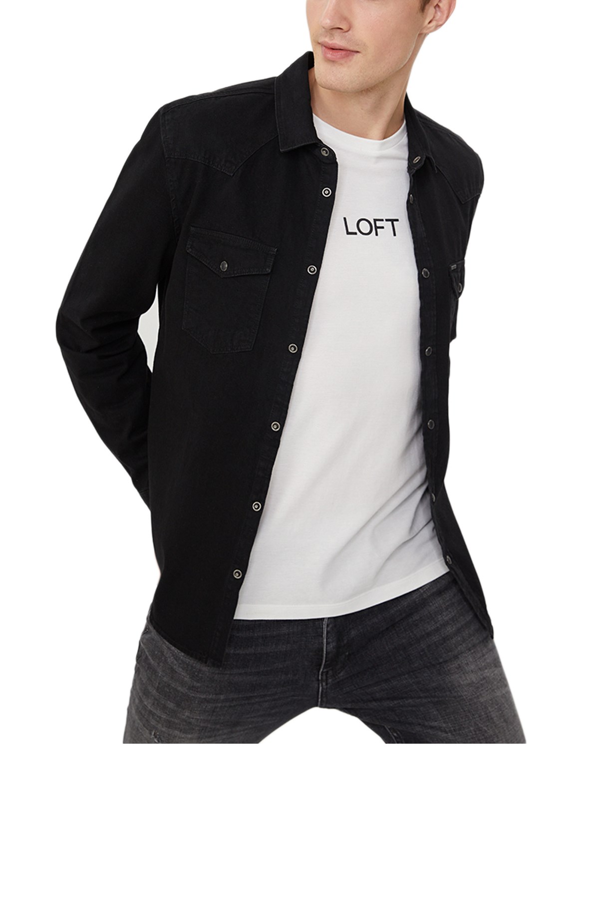 Loft Benny Wash Erkek Kot Gömlek LF2026122 Standart