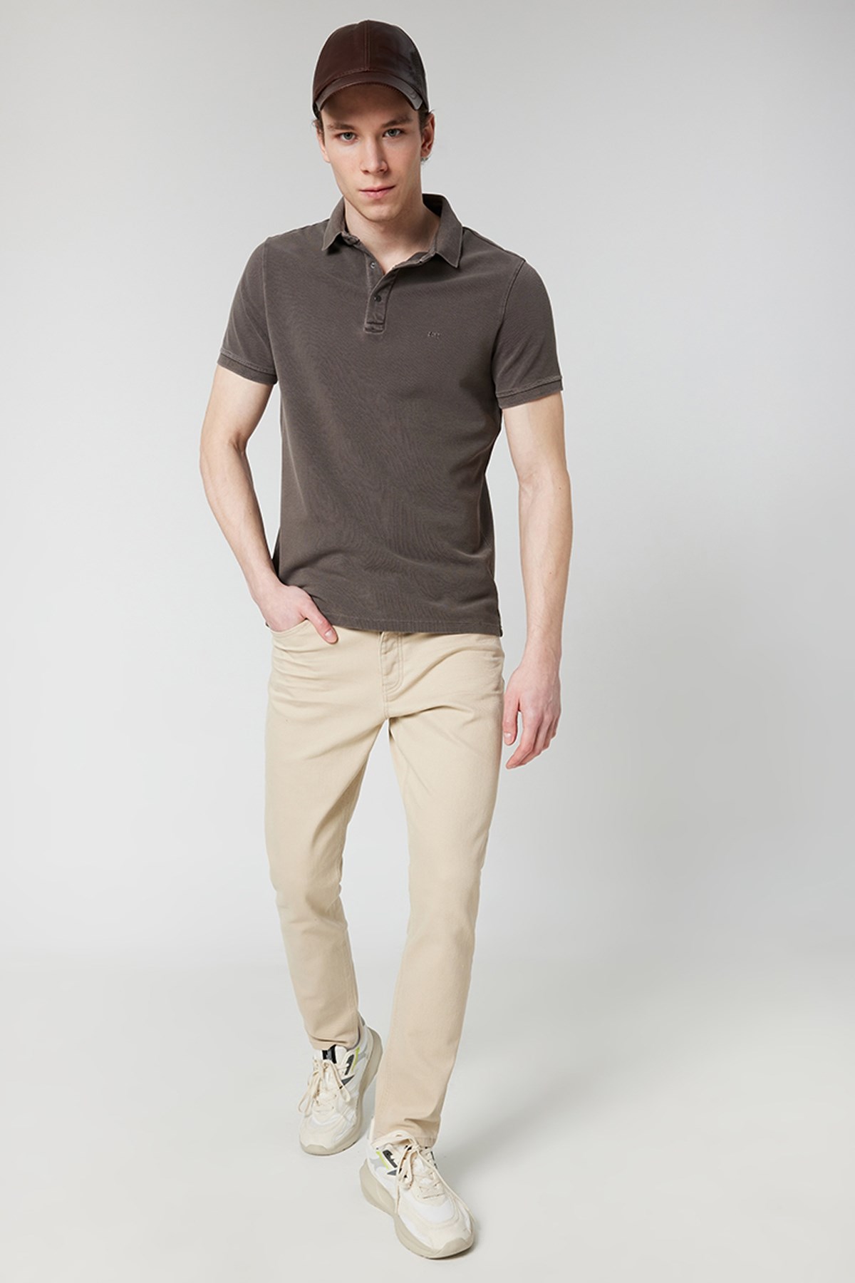 Loft Regular Fit Erkek Polo Yaka Tişört LF2026827 Antrasit