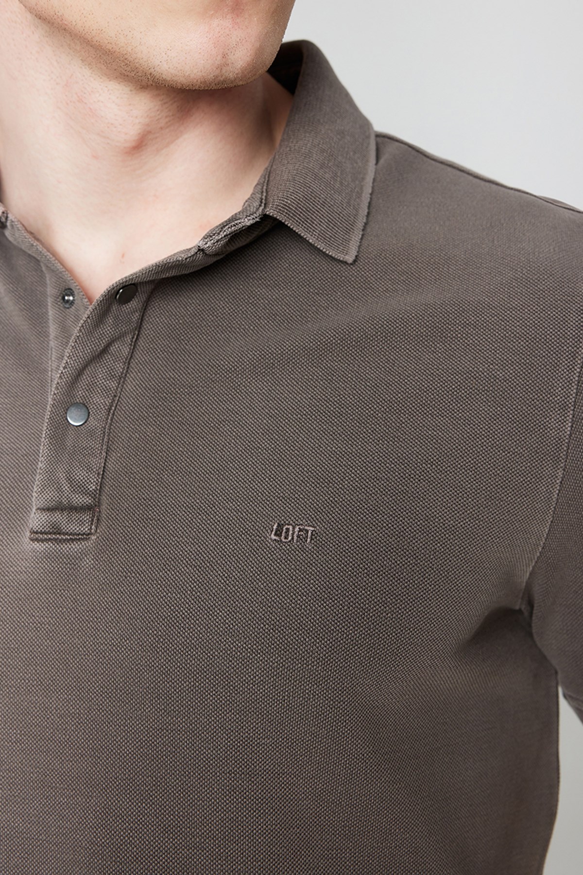Loft Regular Fit Erkek Polo Yaka Tişört LF2026827 Antrasit