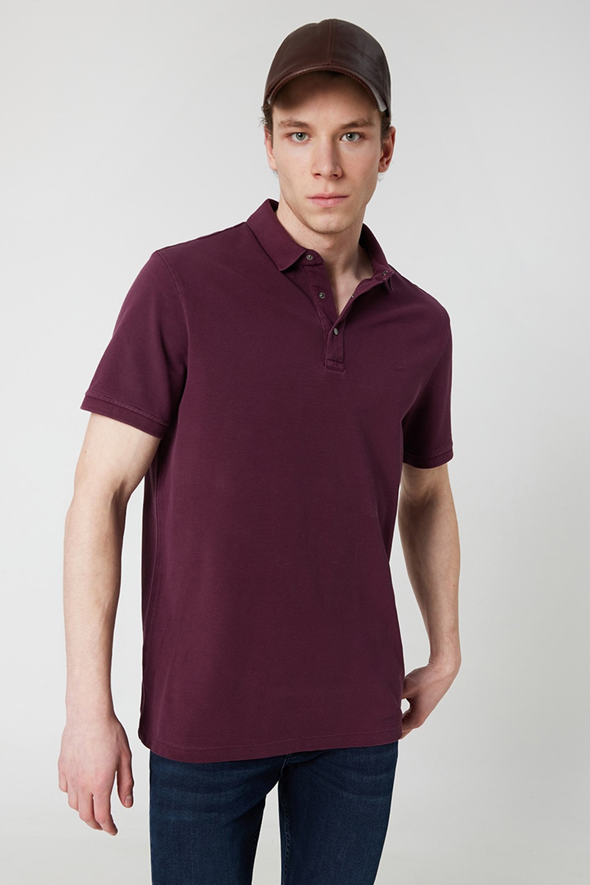 Loft Regular Fit Erkek Polo Yaka Tişört LF2026827 Bordo
