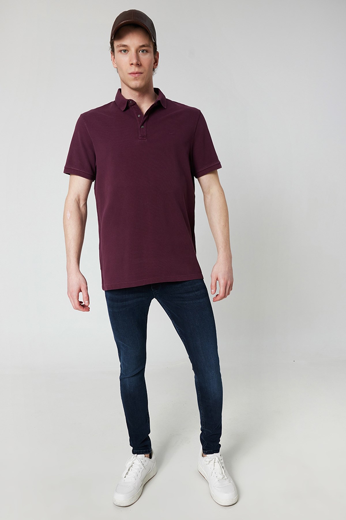 Loft Regular Fit Erkek Polo Yaka Tişört LF2026827 Bordo