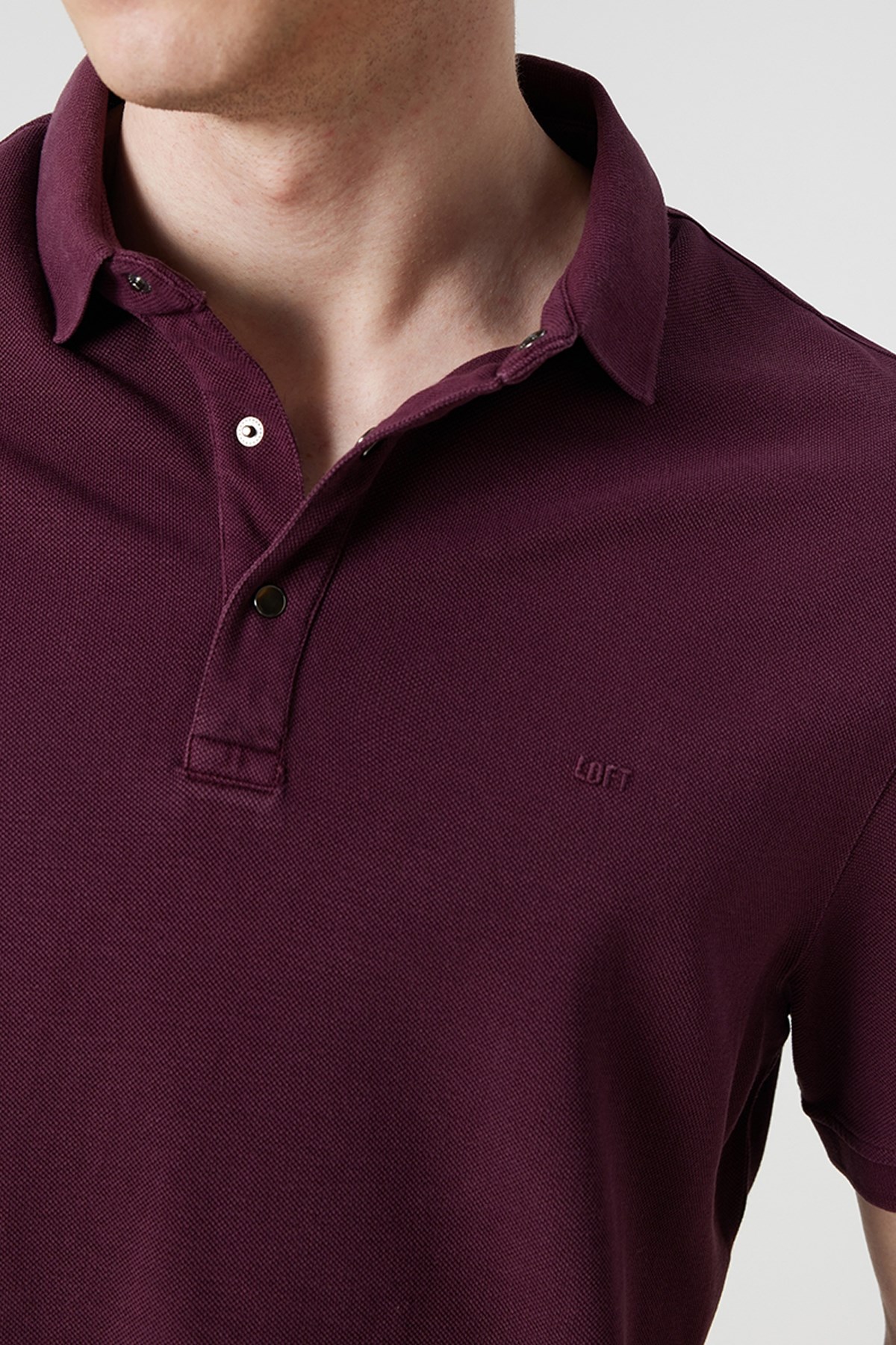 Loft Regular Fit Erkek Polo Yaka Tişört LF2026827 Bordo