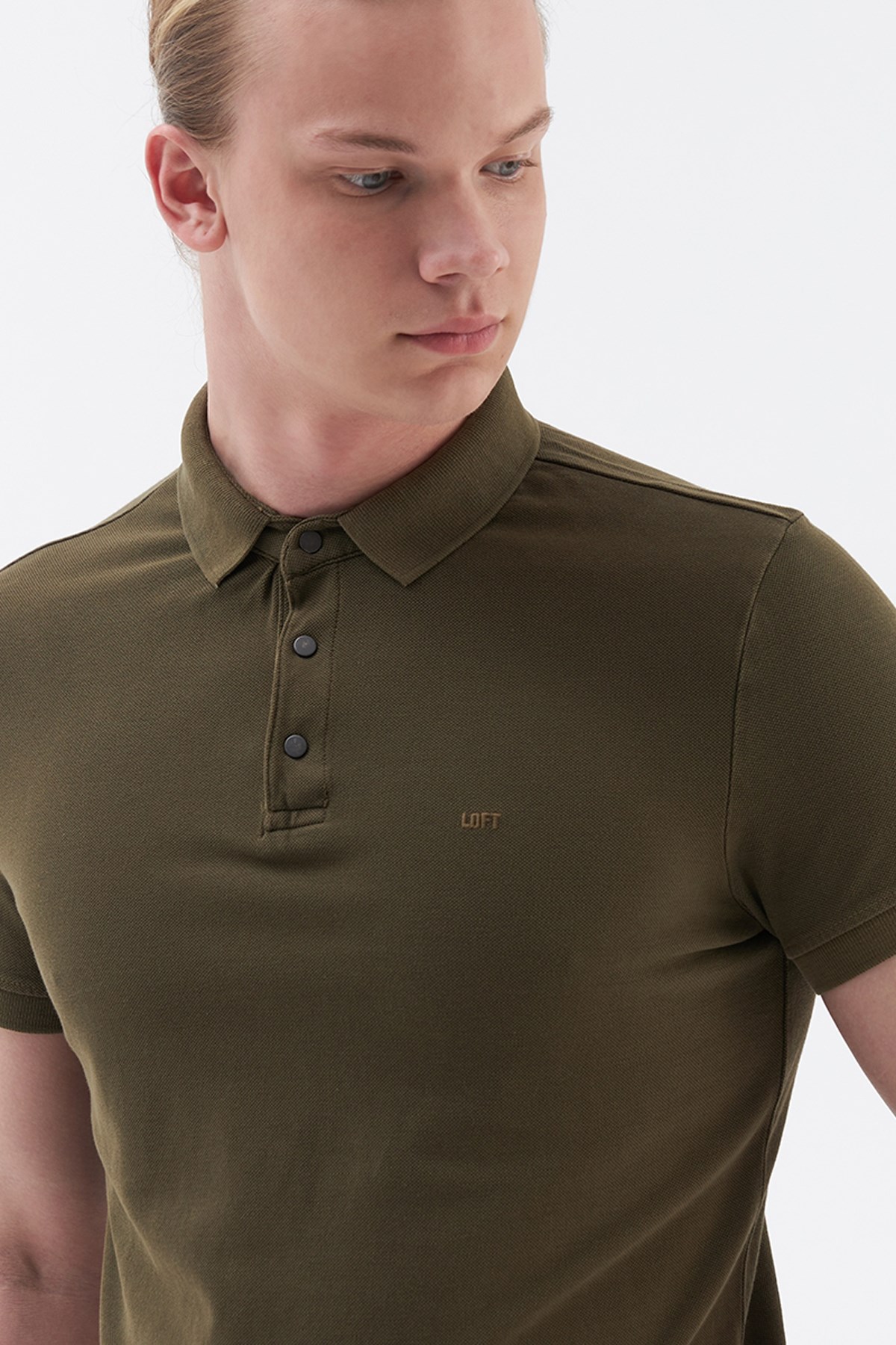 Loft Regular Fit Erkek Polo Yaka Tişört LF2026827 Haki